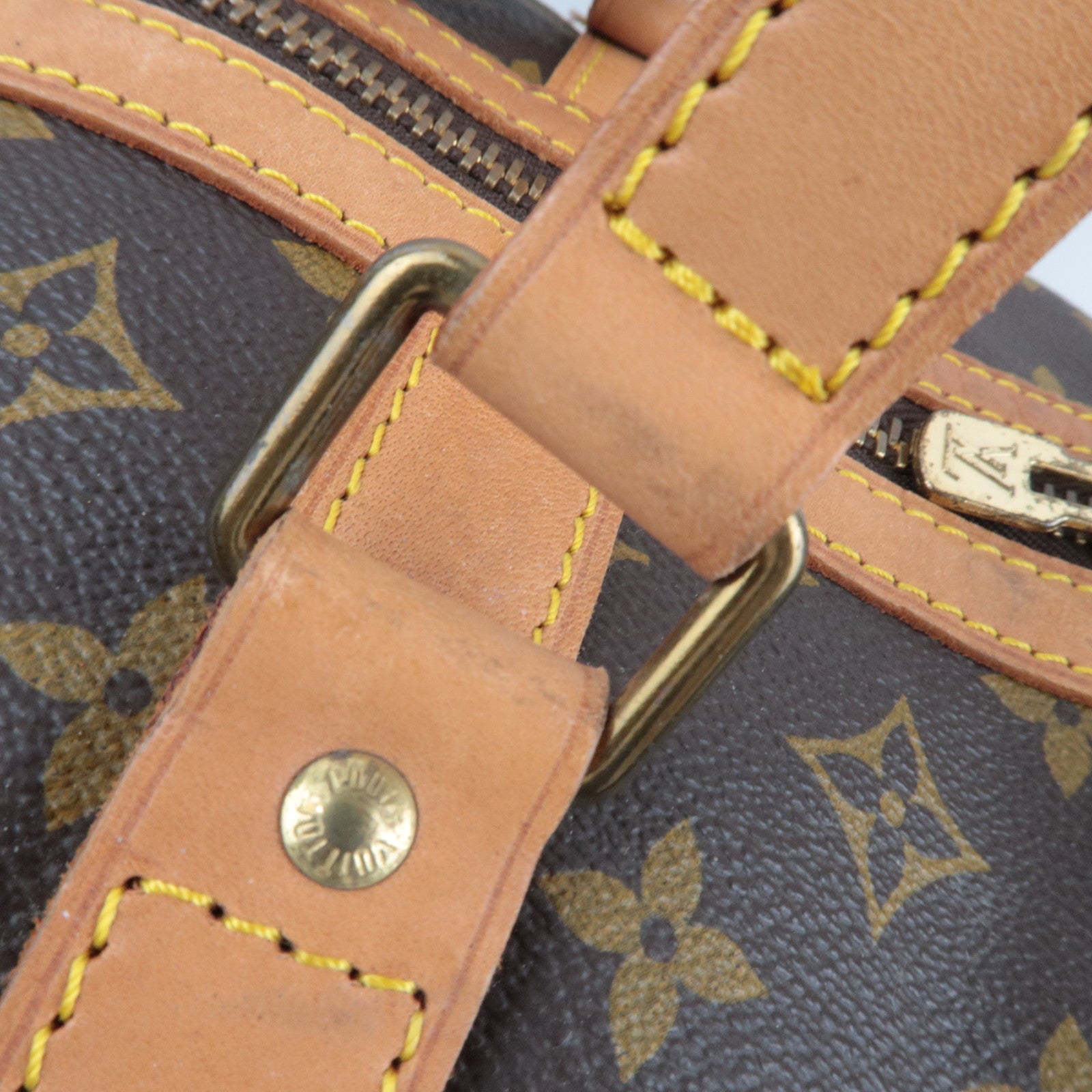 Louis Vuitton Monogram Sac Souple 55 Travel Bag M41622 81VI *Name tag, Poignet