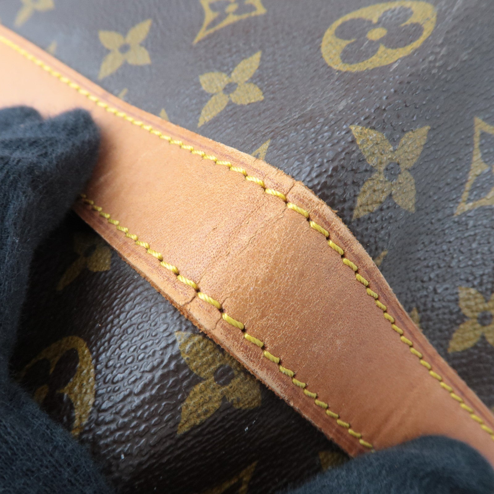 Louis Vuitton Monogram Sac Souple 55 Travel Bag M41622 81VI *Name tag, Poignet