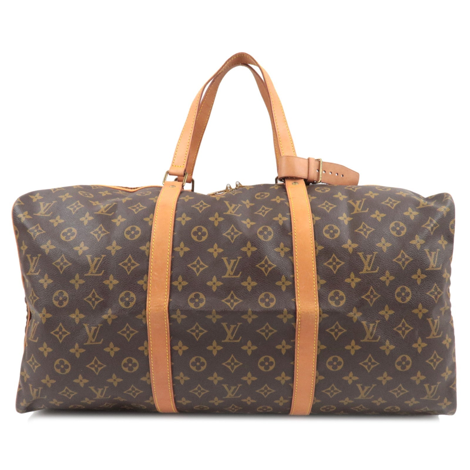 Louis Vuitton Monogram Sac Souple 55 Travel Bag M41622 81VI *Name tag, Poignet80415