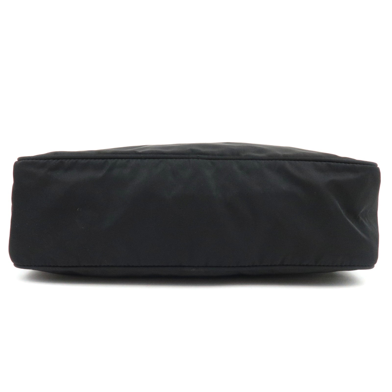 PRADA Shoulder Bag Nylon Leather Black