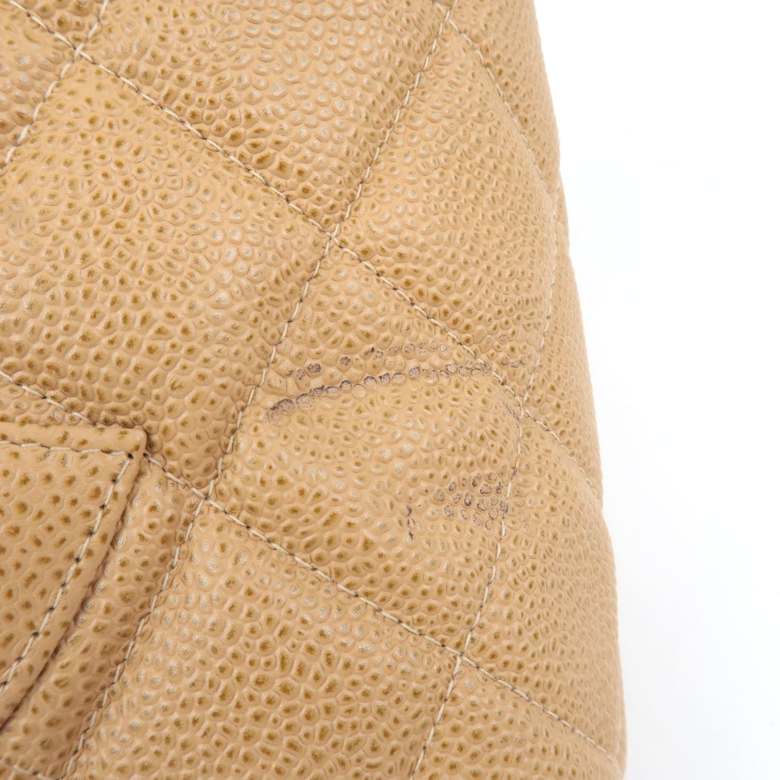 CHANEL Matelasse Medallion Tote Caviar Skin Beige Gold HDW A01804 7231753