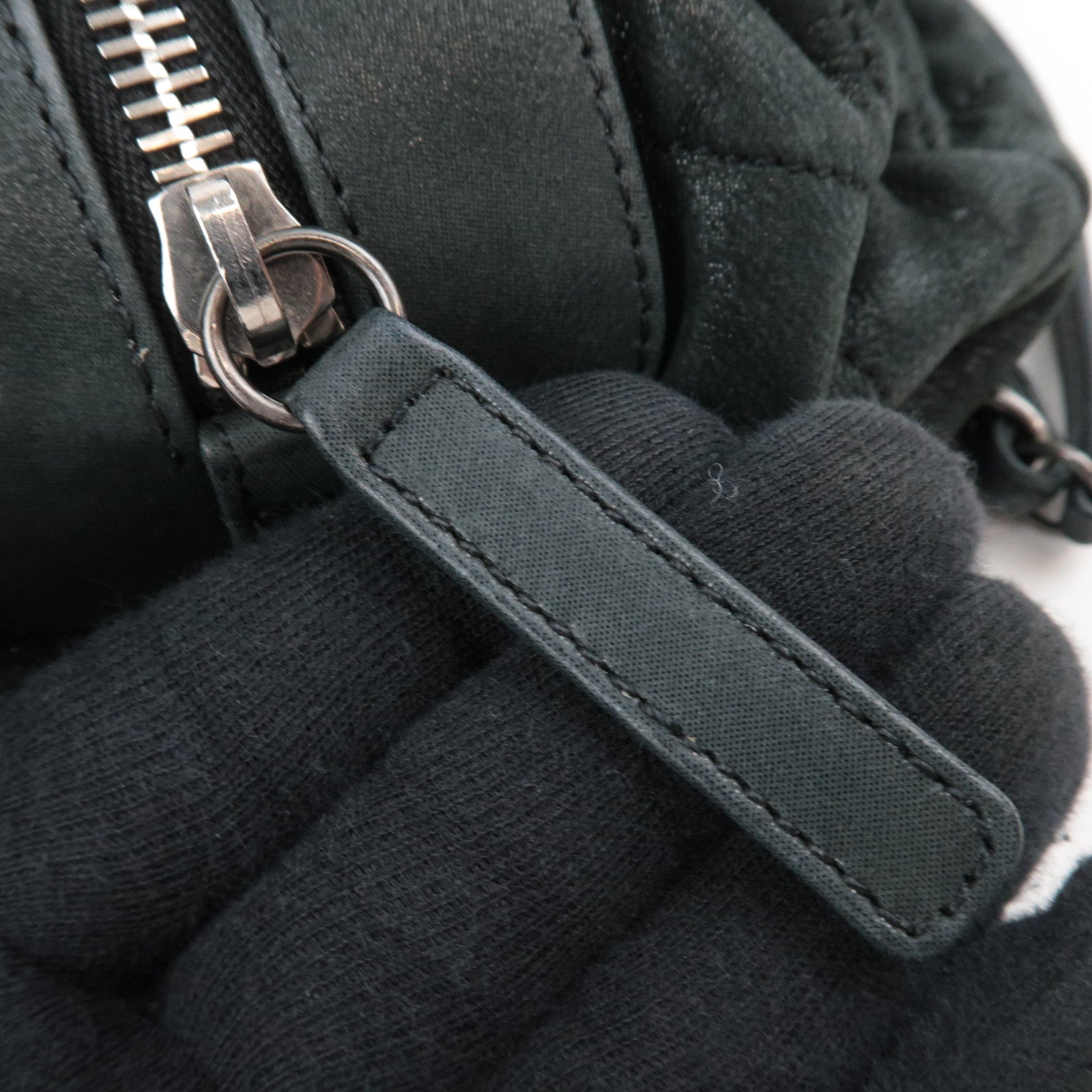 CHANEL Matelasse Chain Tote Bag Sparkle Leather Black 14845535 *G card