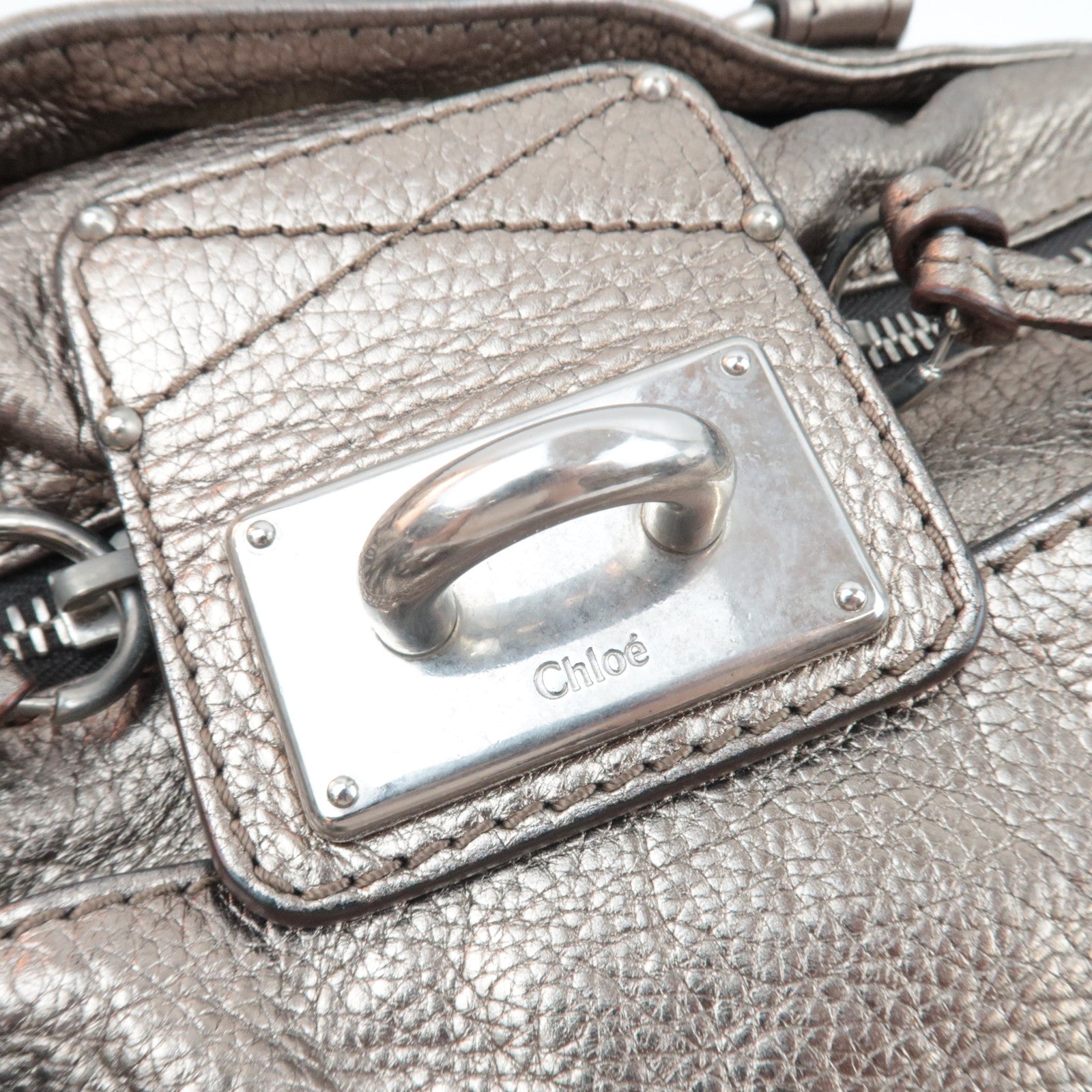 Chloe Paddington Handbag Leather Bronze *Key Lock