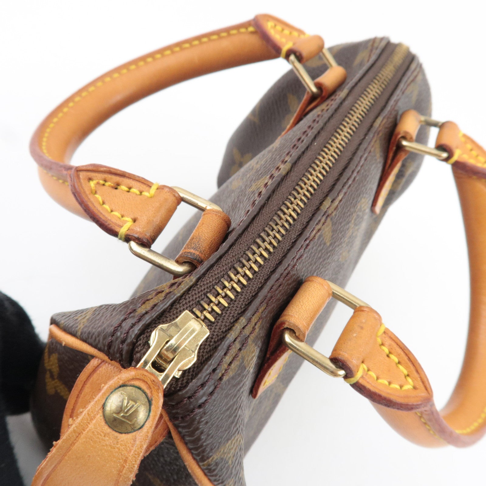 Louis Vuitton Monogram Mini Speedy 2Way Handbag 41534 TH0955 *Strap