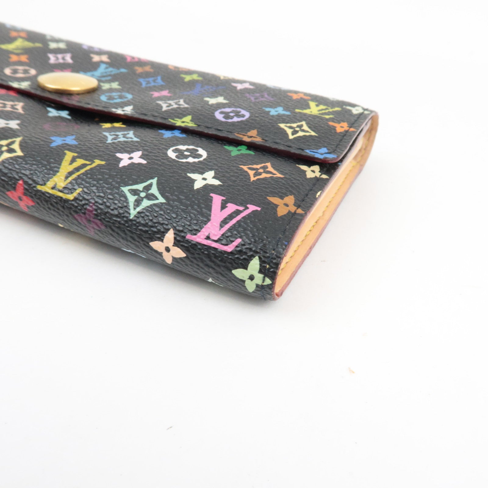 Louis Vuitton Monogram Multicolor Portefeuille Sarah Long Wallet Noir M93533 TH4017