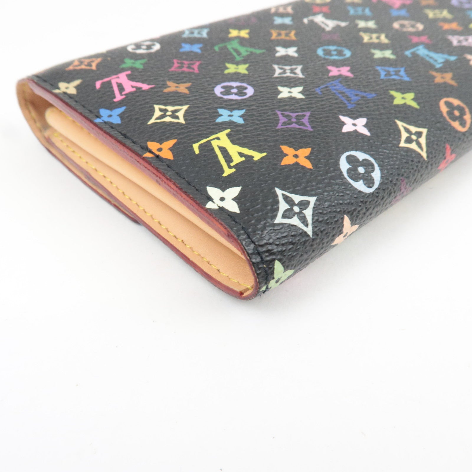 Louis Vuitton Monogram Multicolor Portefeuille Sarah Long Wallet Noir M93533 TH4017