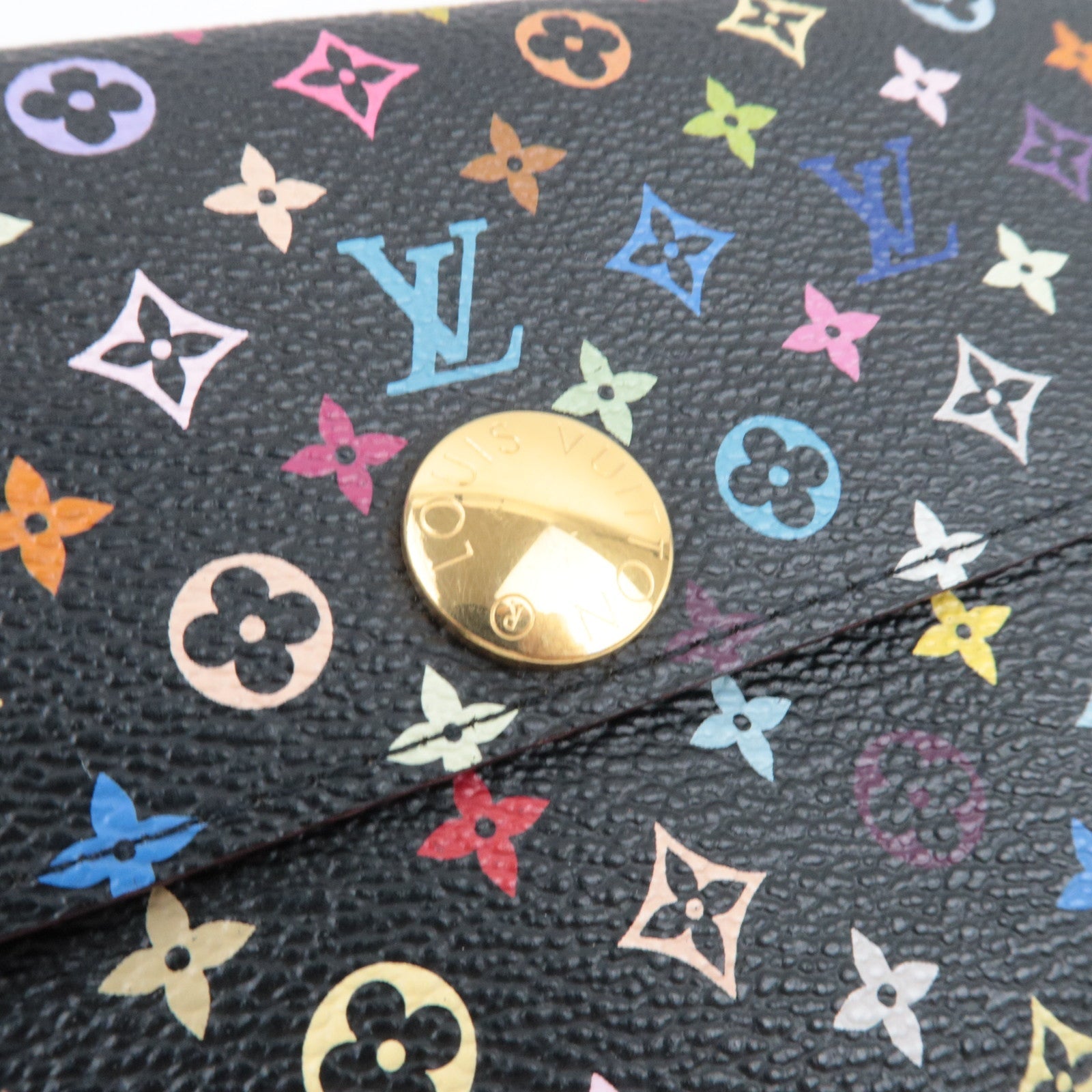 Louis Vuitton Monogram Multicolor Portefeuille Sarah Long Wallet Noir M93533 TH4017