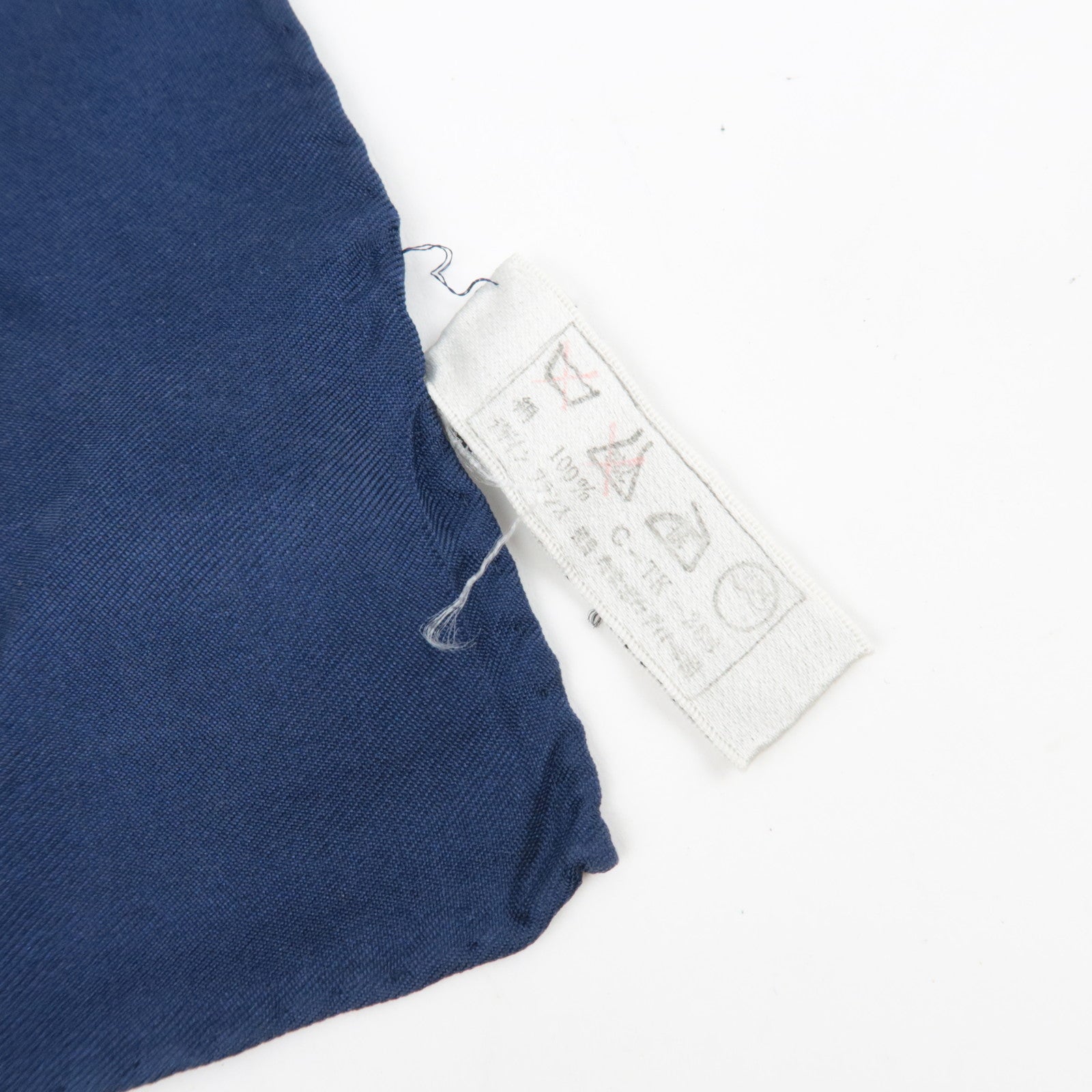 Christian Dior Trotter Scarf 100% Silk Navy White