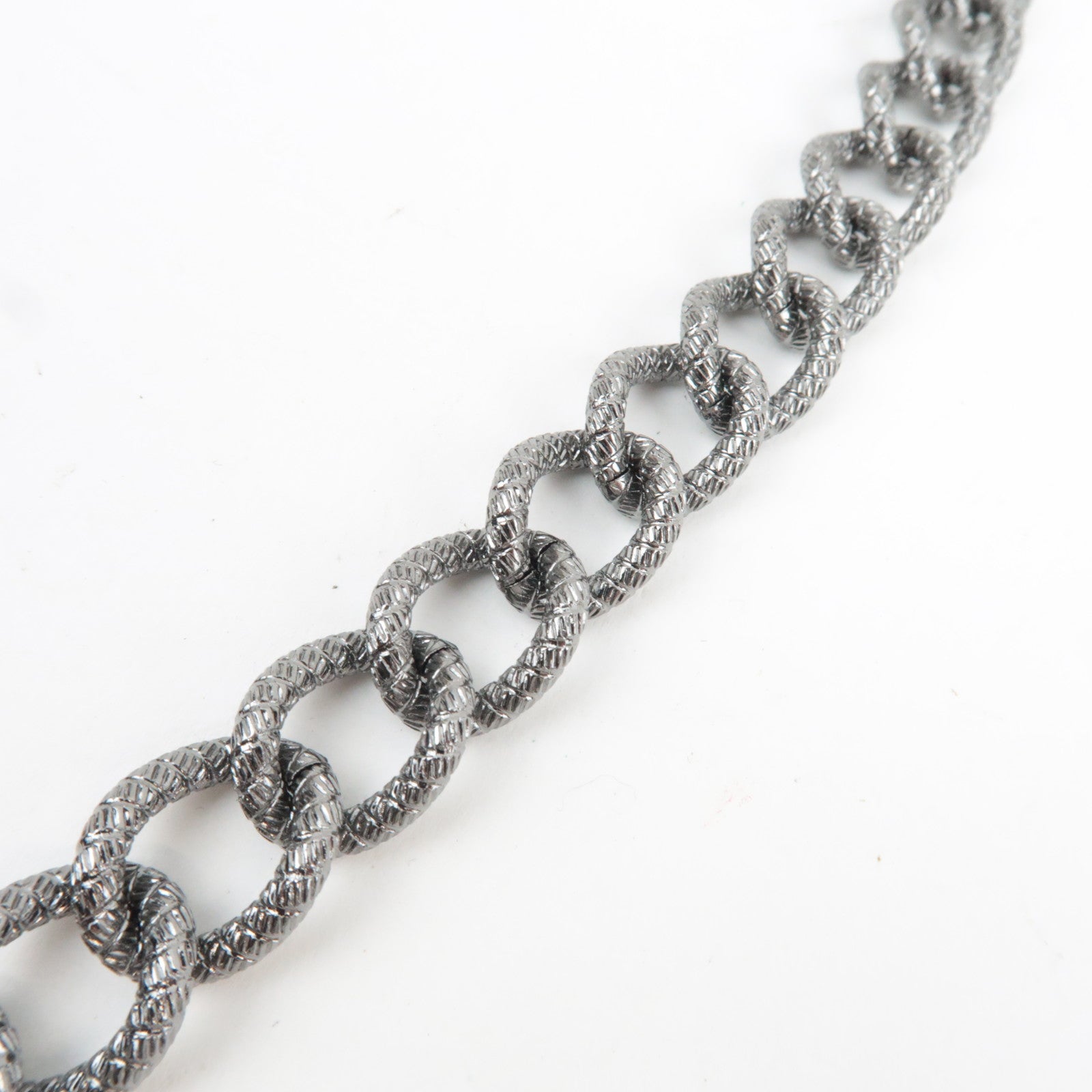 CHANEL Camellia Chain Shoulder Small Pouch Leather Metallic Pink 8609947 *G card