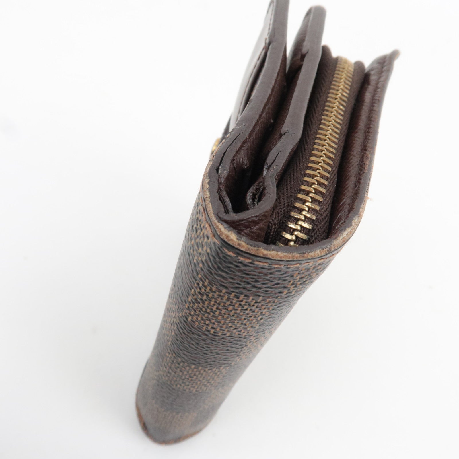 Louis Vuitton Damier Compact Zip Small Wallet N61668 CA1024