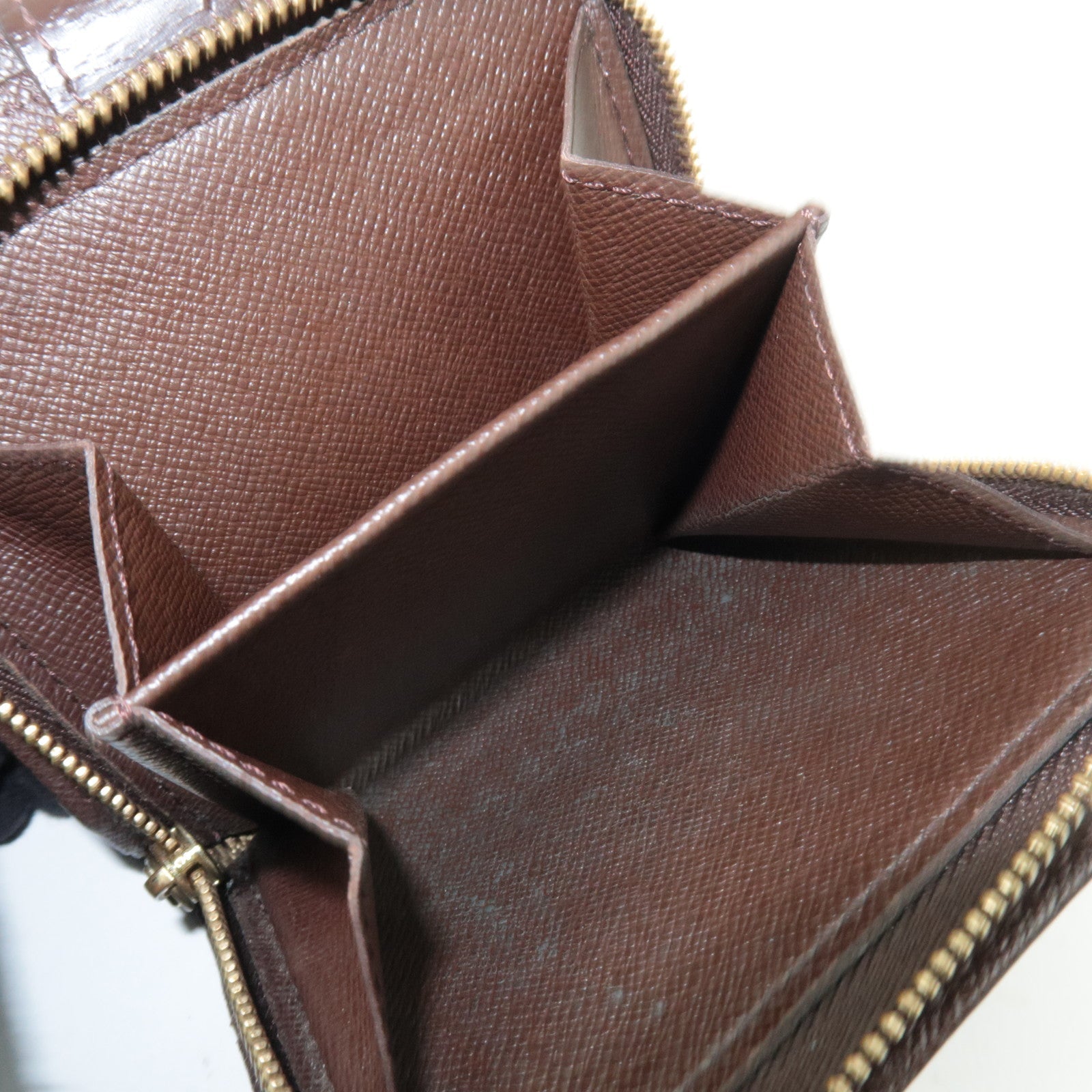 Louis Vuitton Damier Compact Zip Small Wallet N61668 CA1024