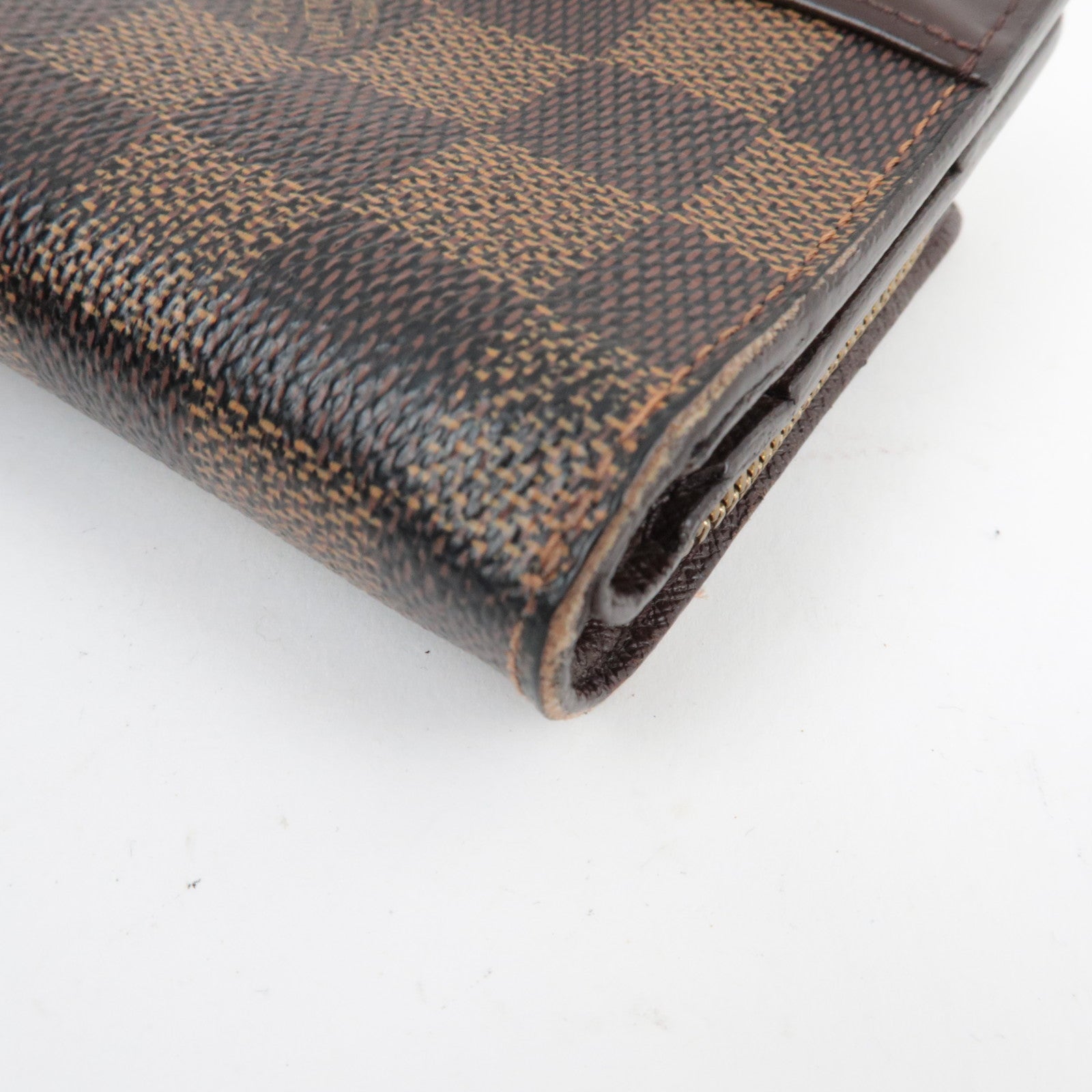 Louis Vuitton Damier Compact Zip Small Wallet N61668 CA1024
