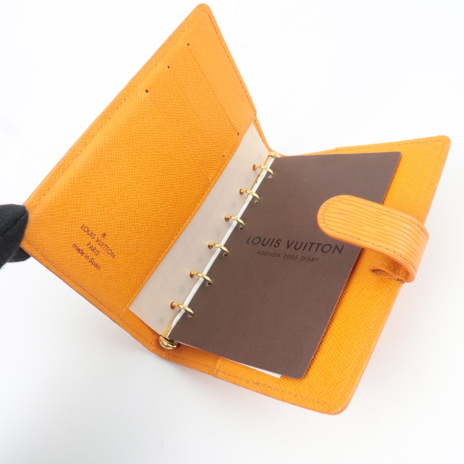 Louis Vuitton Epi Agenda PM Planner Cover Mandarin R2005H CA0073 *Scale