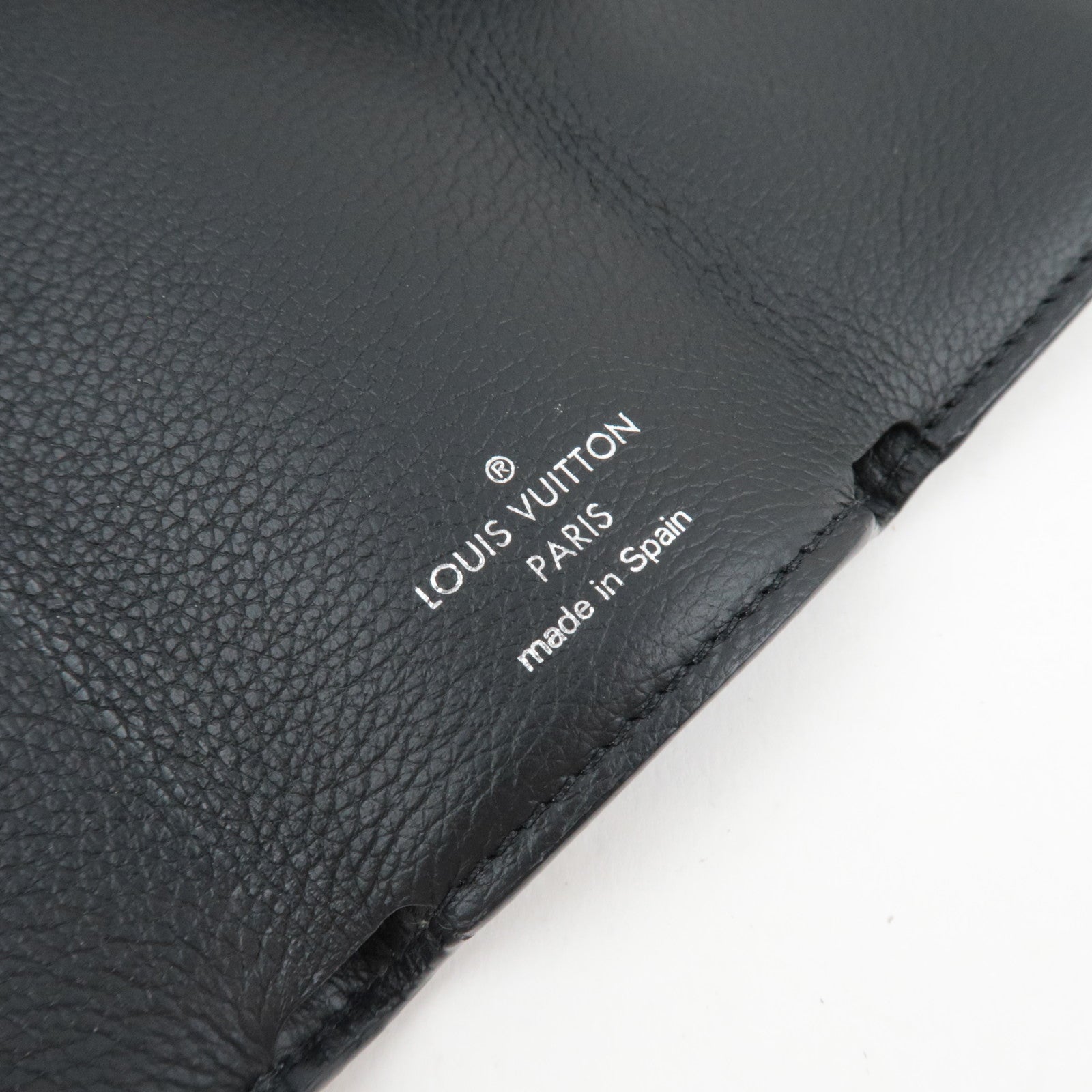 Louis Vuitton Portefeuille Lock Mini Tri-Fold Wallet Noir M63921 RFID *Box, Dust bag