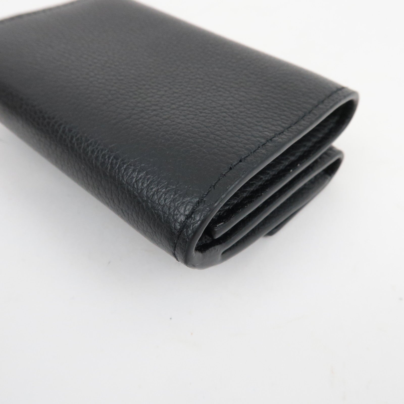Louis Vuitton Portefeuille Lock Mini Tri-Fold Wallet Noir M63921 RFID *Box, Dust bag
