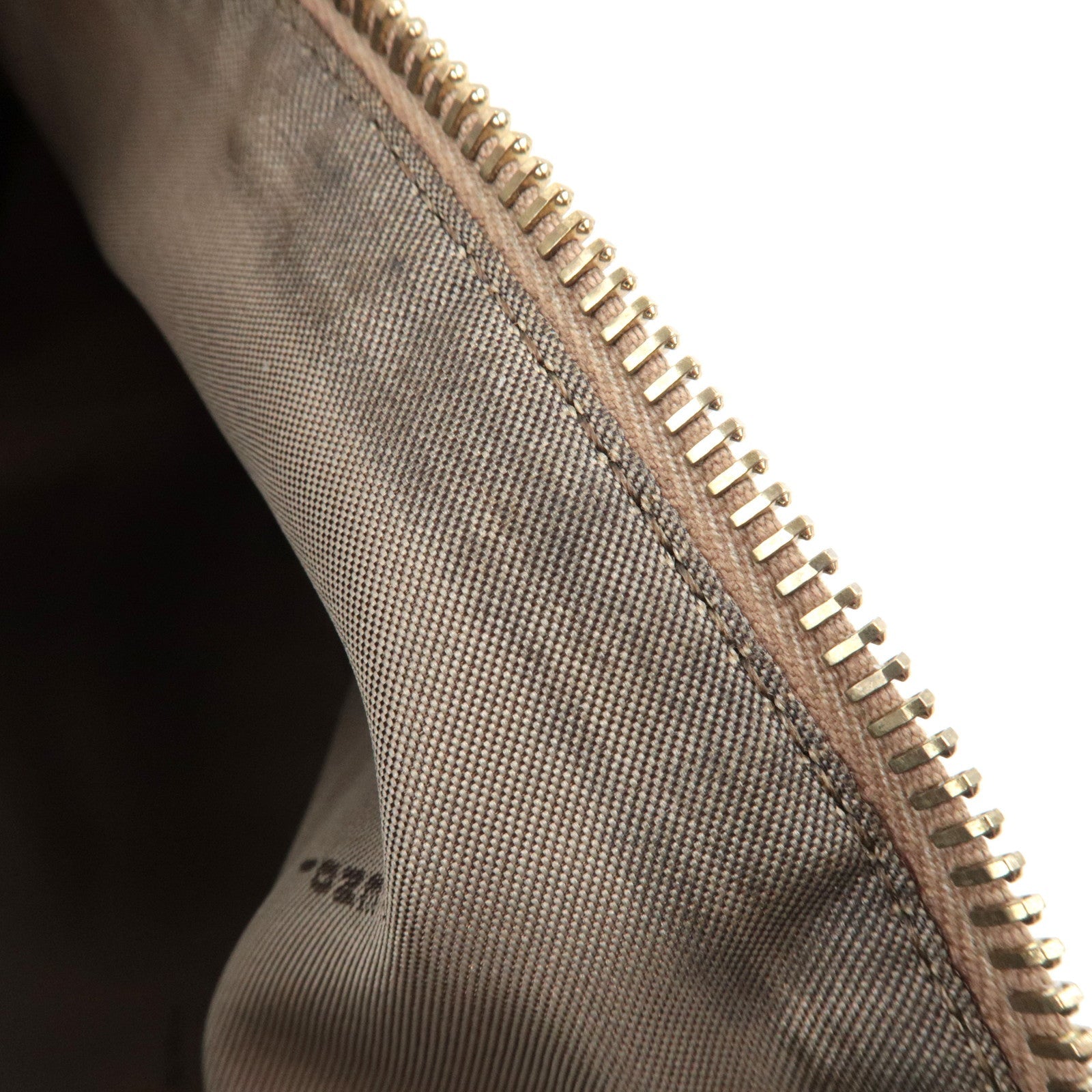 FENDI Zucchino Shoulder Bag Canvas Leather Pink 8BR444