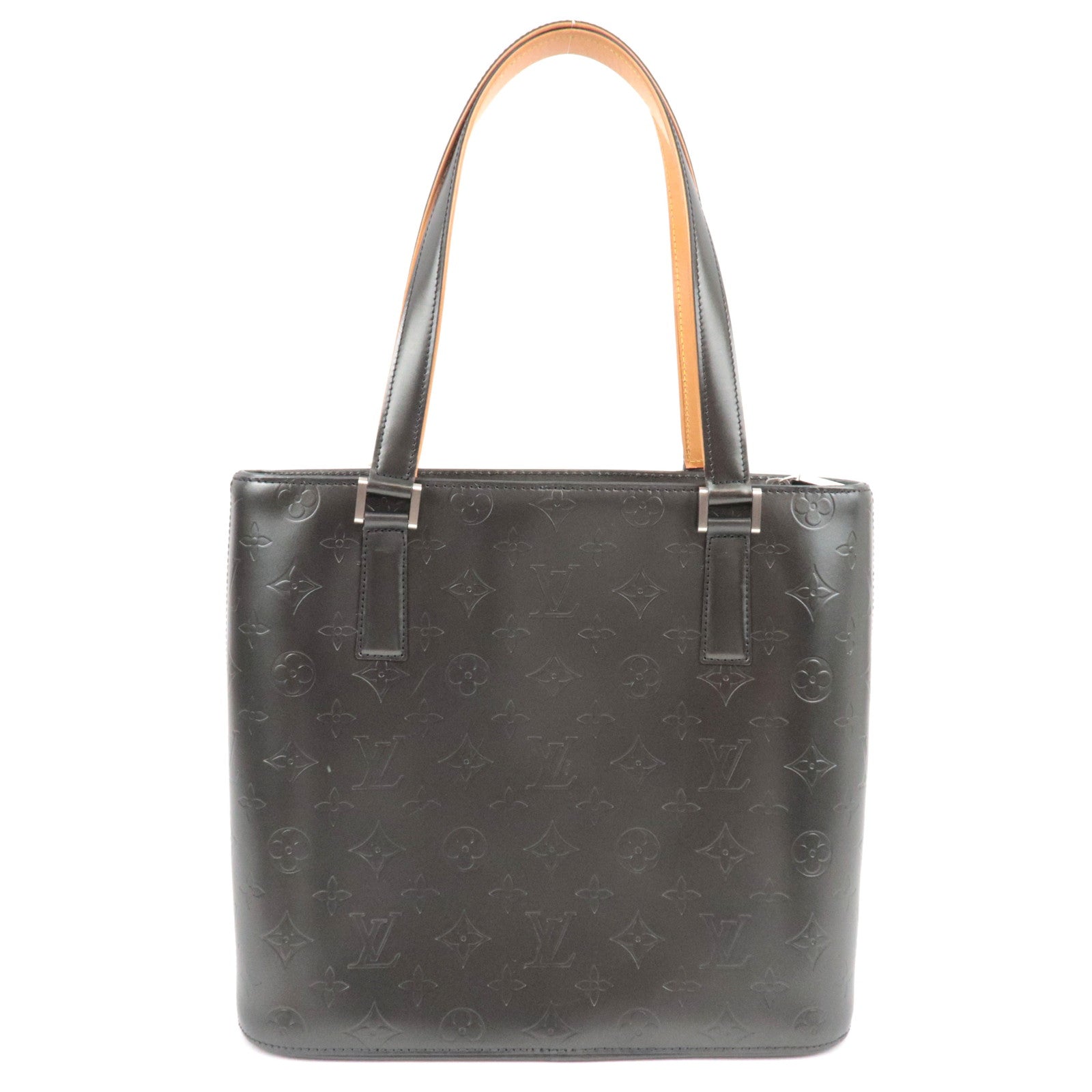 Louis Vuitton Monogram Matte Stockton Handbag Noir M55112 CA004280841