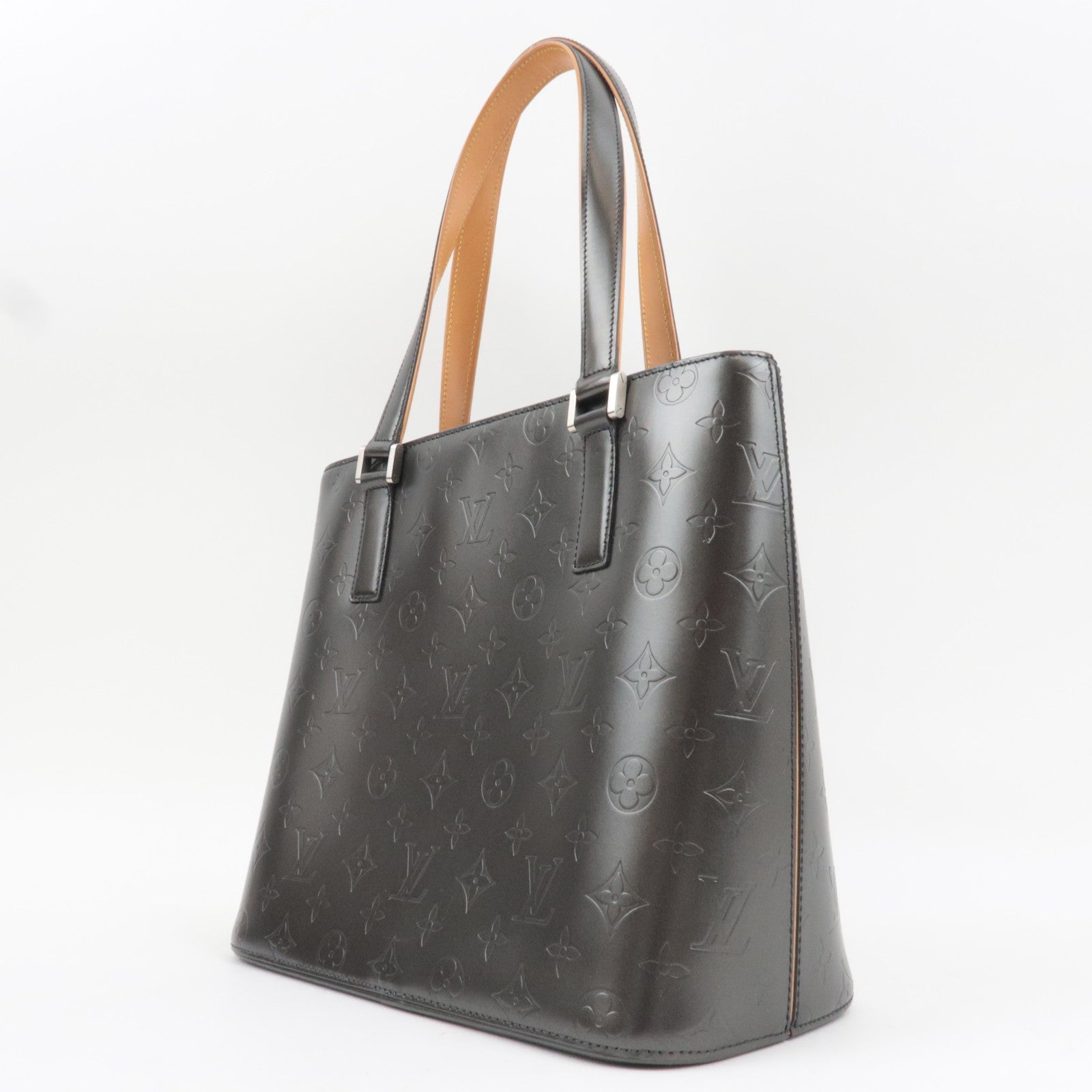 Louis Vuitton Monogram Matte Stockton Handbag Noir M55112 CA0042