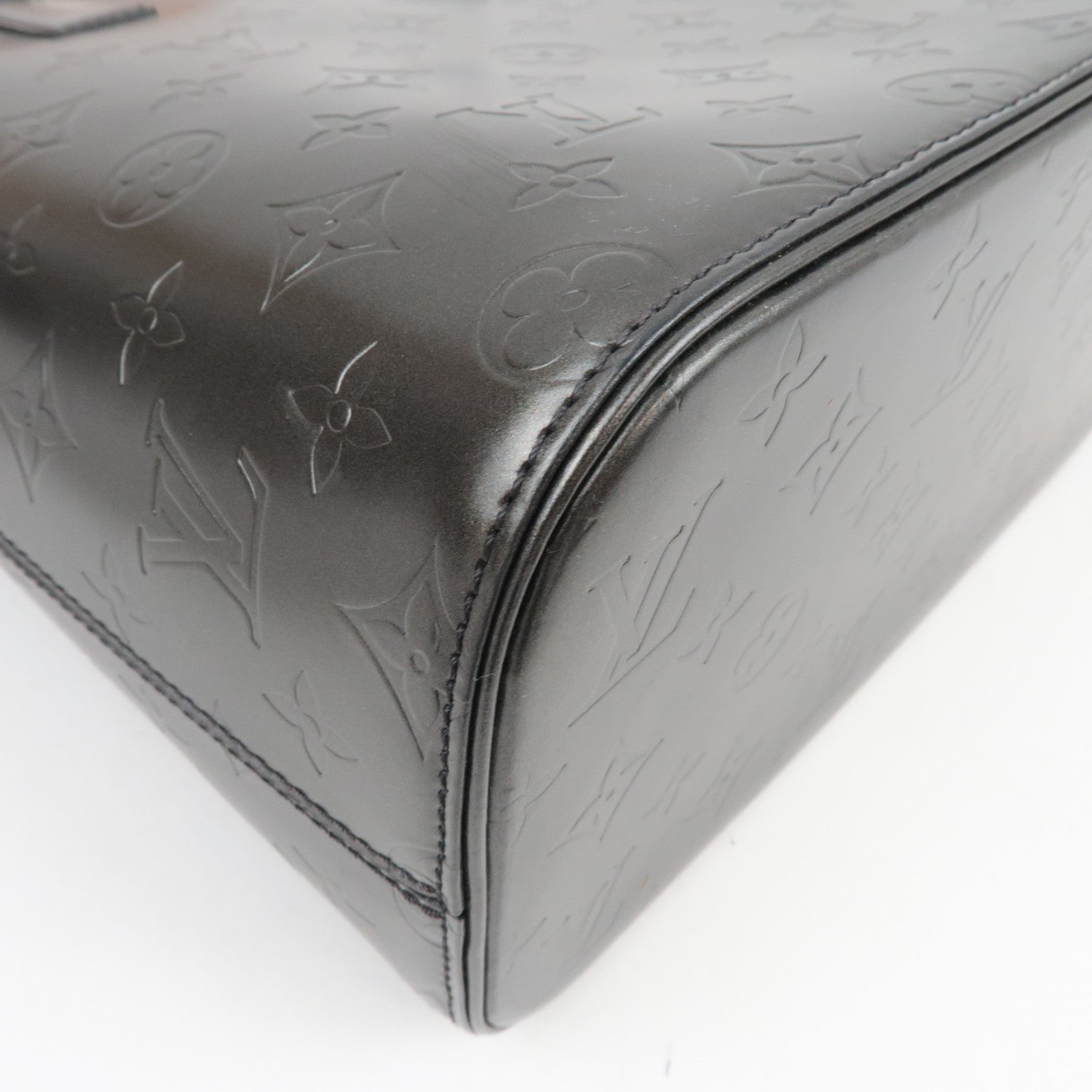 Louis Vuitton Monogram Matte Stockton Handbag Noir M55112 CA0042