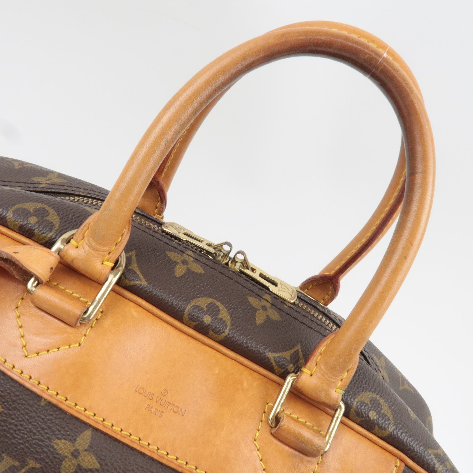 Louis Vuitton Monogram Deauville Handbag M47270 VI0936 *Name tag