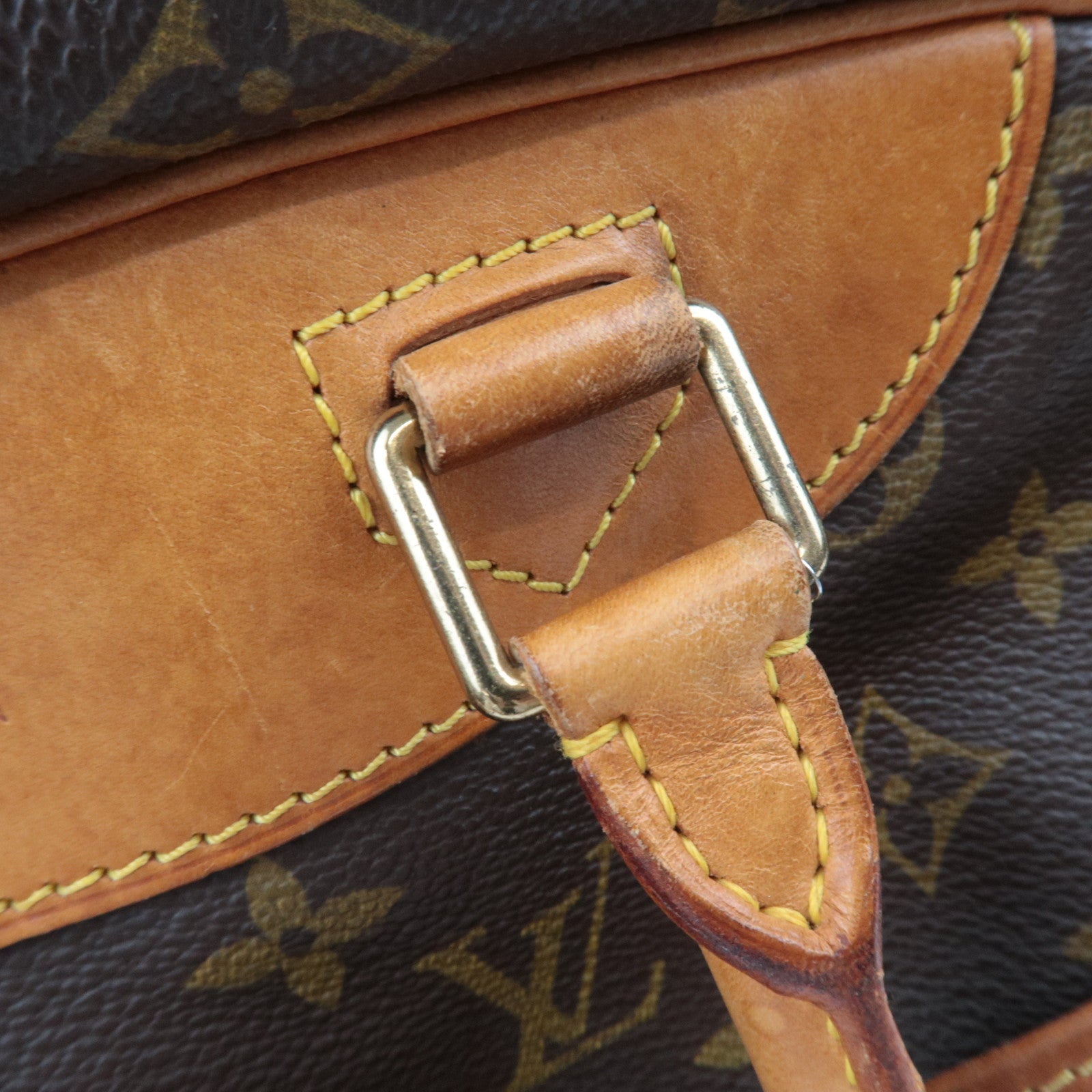 Louis Vuitton Monogram Deauville Handbag M47270 VI0936 *Name tag