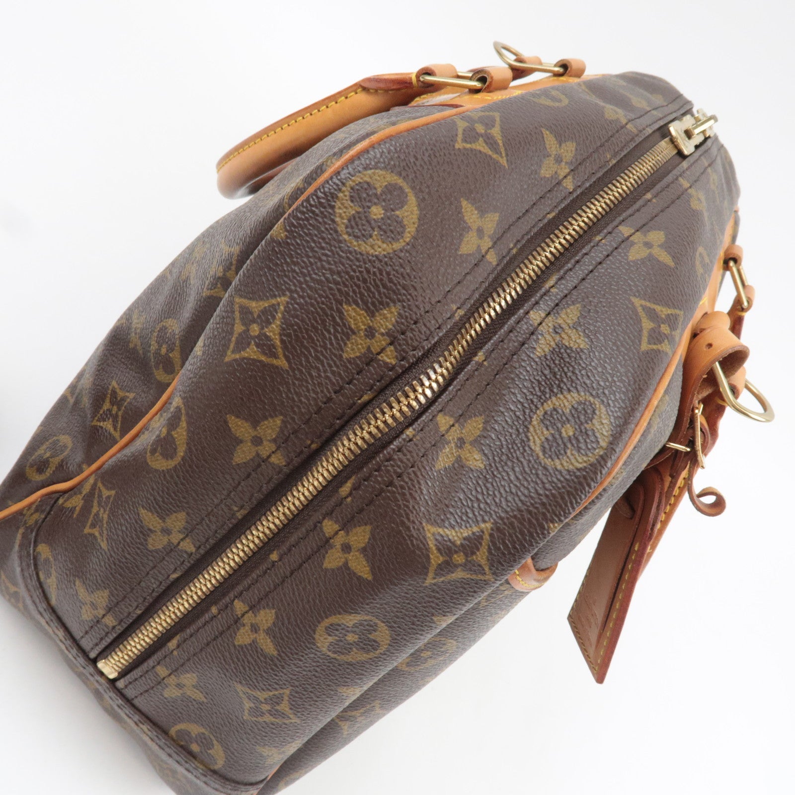 Louis Vuitton Monogram Deauville Handbag M47270 VI0936 *Name tag