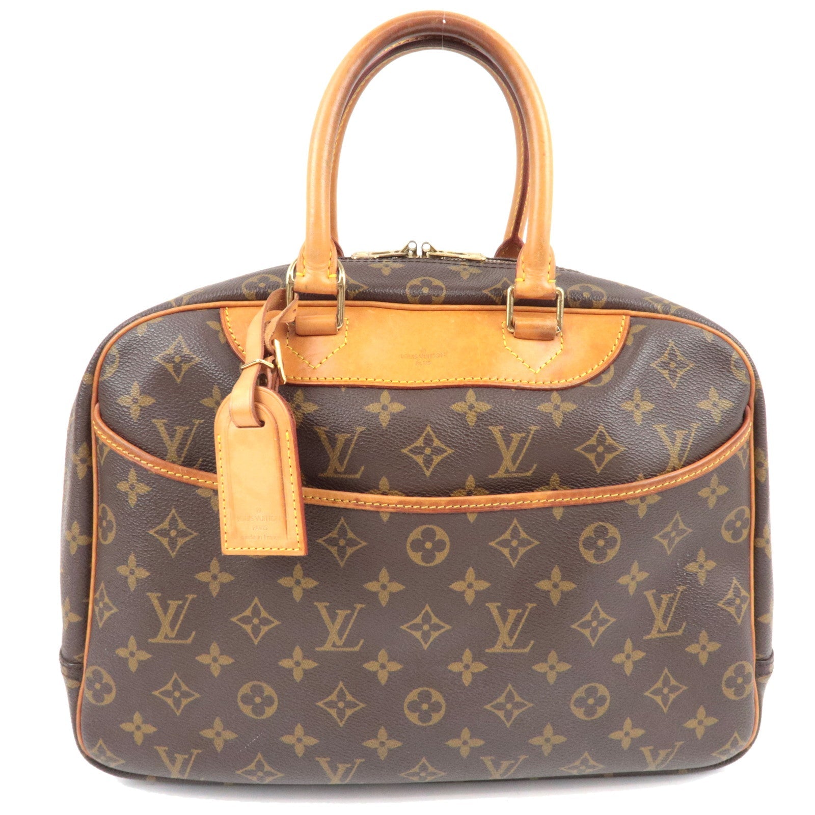 Louis Vuitton Monogram Deauville Handbag M47270 VI0936 *Name tag80853