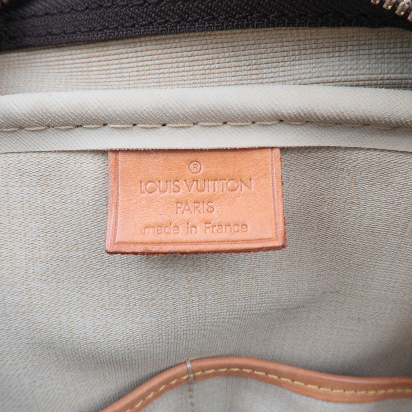 Louis Vuitton Monogram Deauville Handbag M47270 VI0936 *Name tag