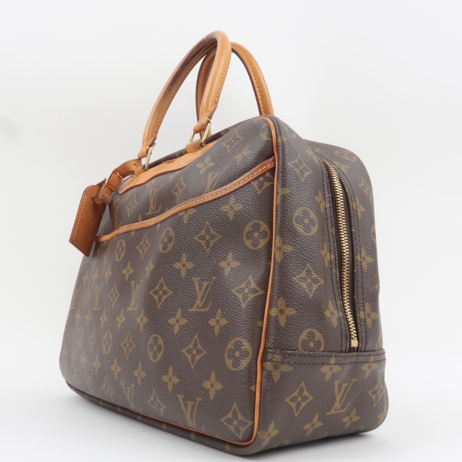Louis Vuitton Monogram Deauville Handbag M47270 VI0936 *Name tag