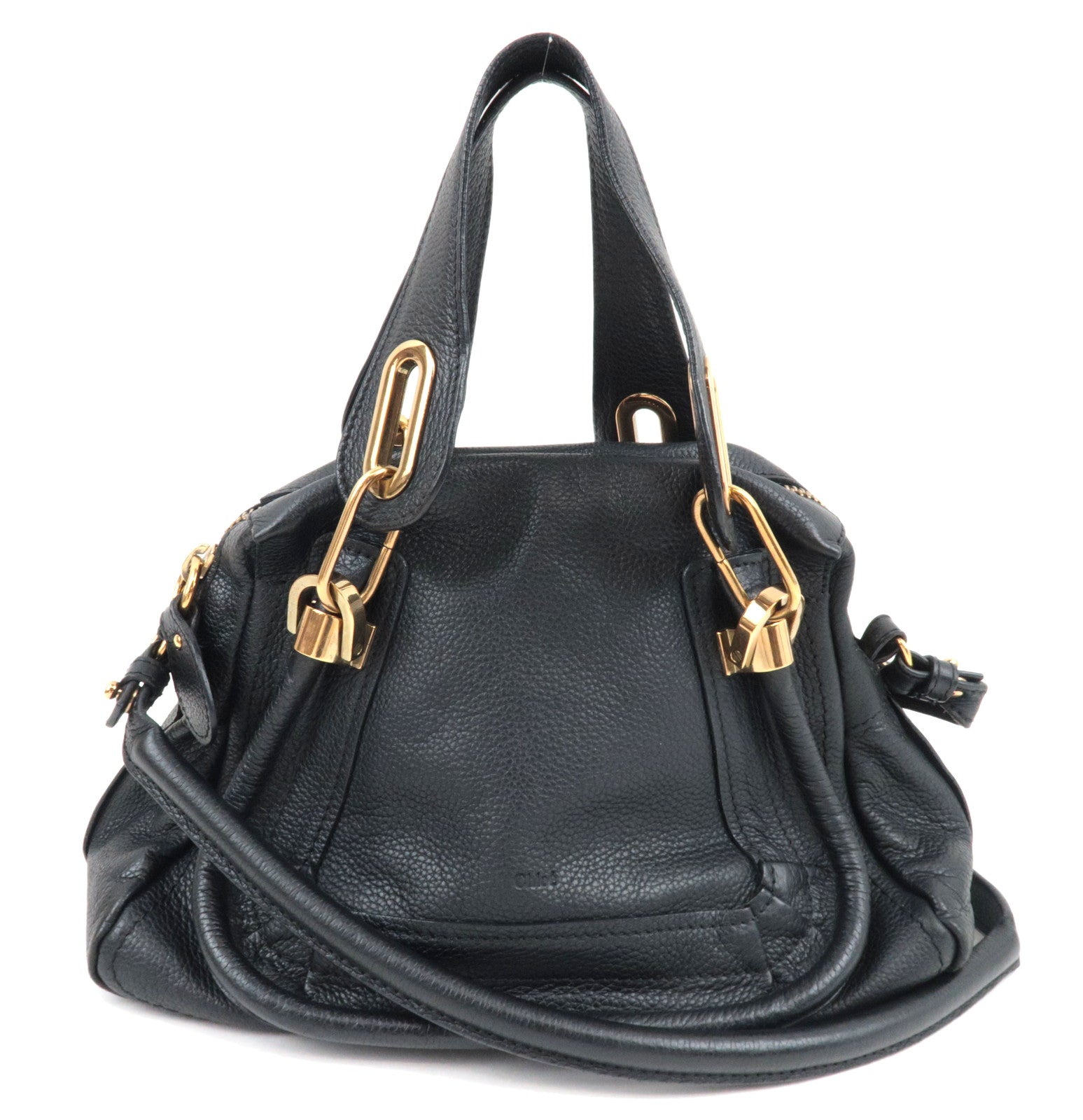 Chloe Paraty 2Way Handbag Leather Black80859