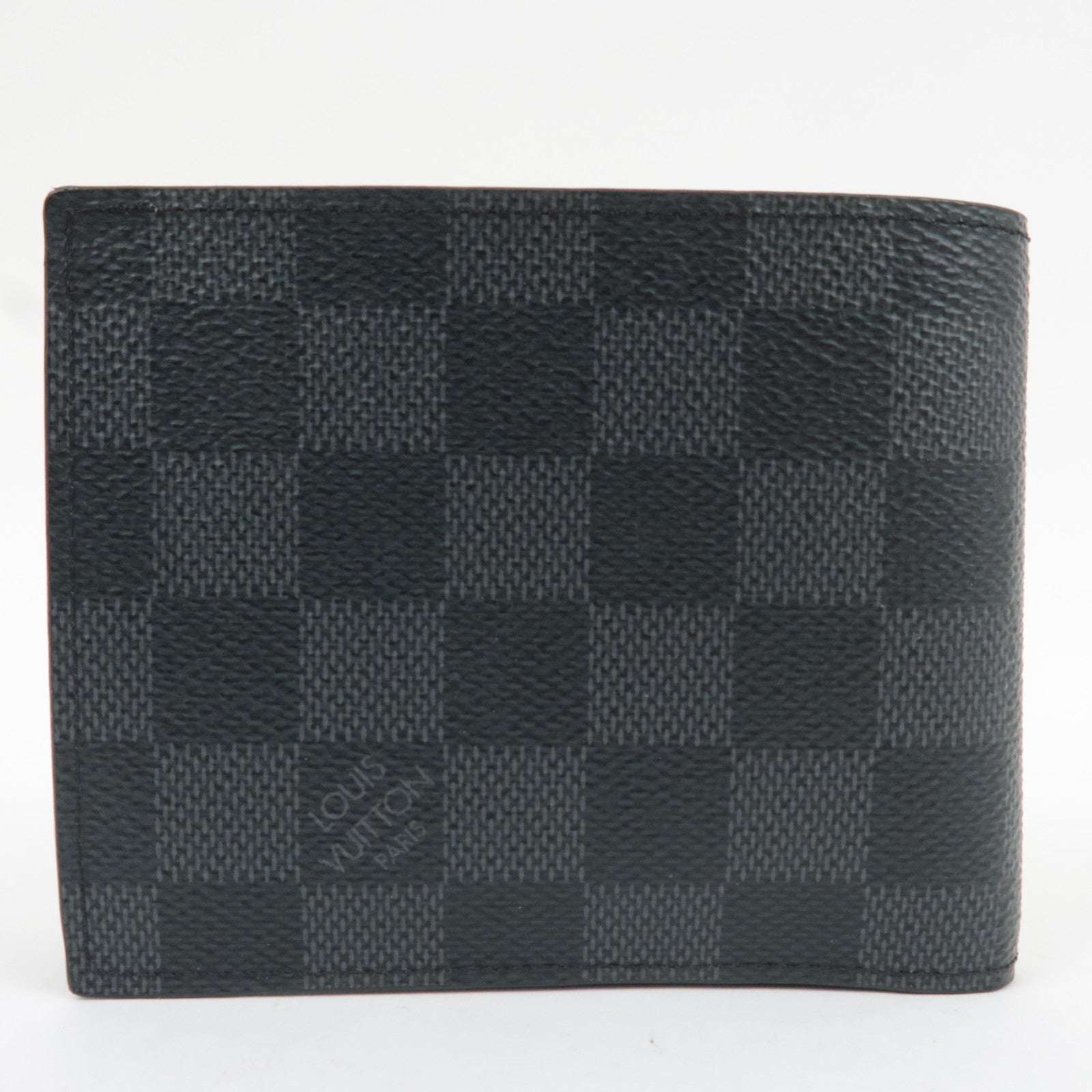 Louis Vuitton Damier Graphite Portefeuille Marco NM Bifold Wallet N63336 RFID