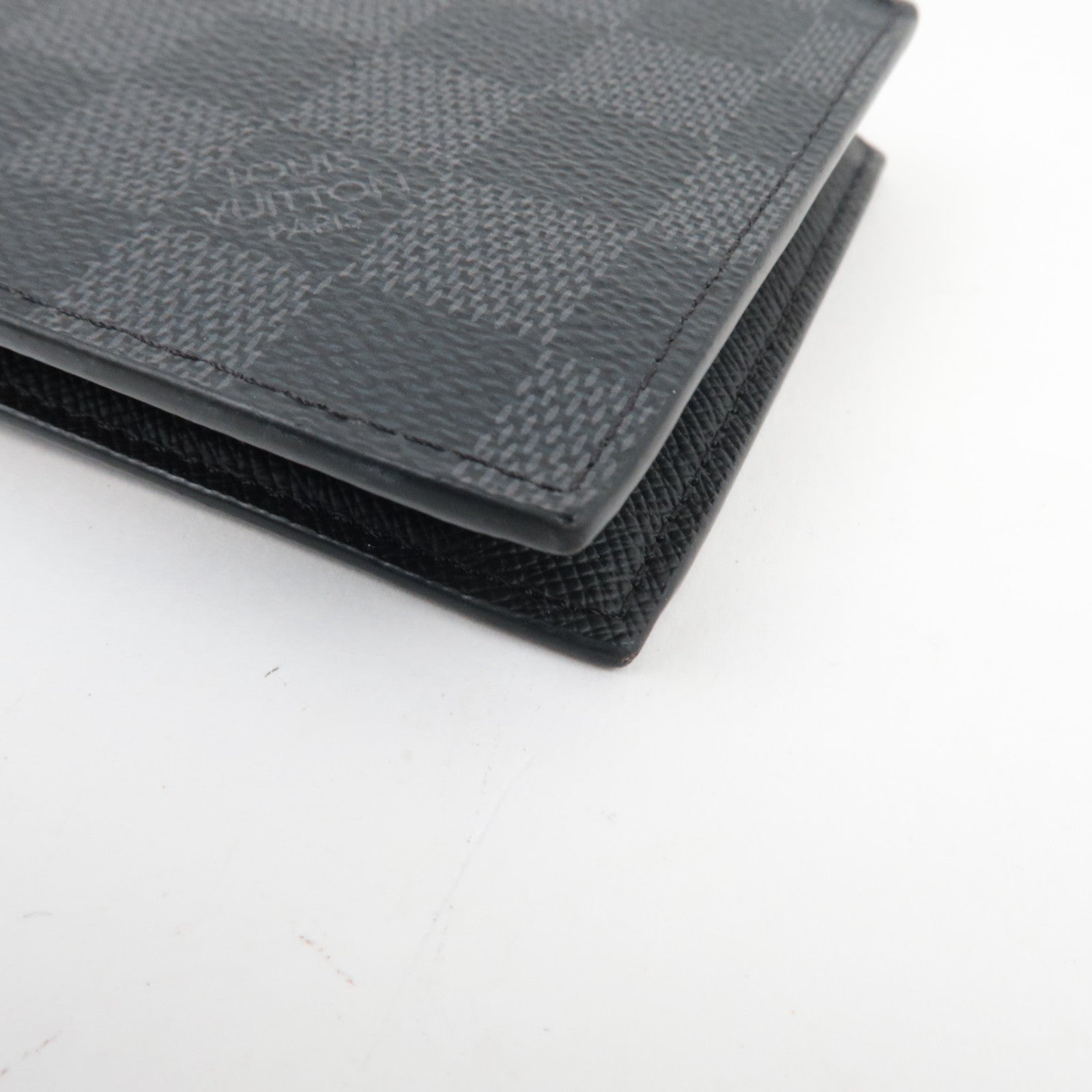 Louis Vuitton Damier Graphite Portefeuille Marco NM Bifold Wallet N63336 RFID