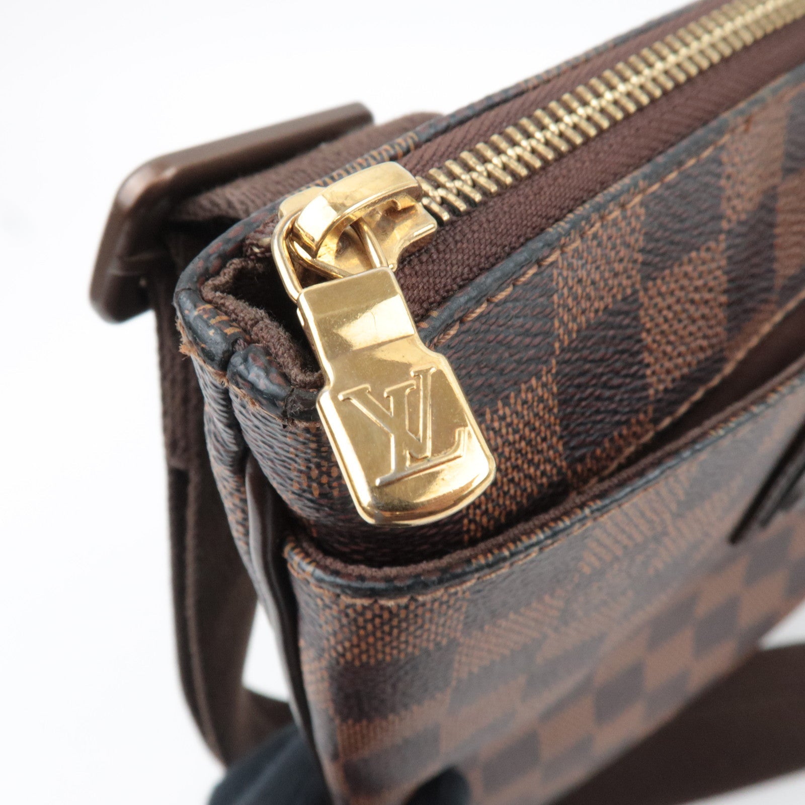 Louis Vuitton Damier Pochette Plat Brooklyn Shoulder Bag N41100 RI4102