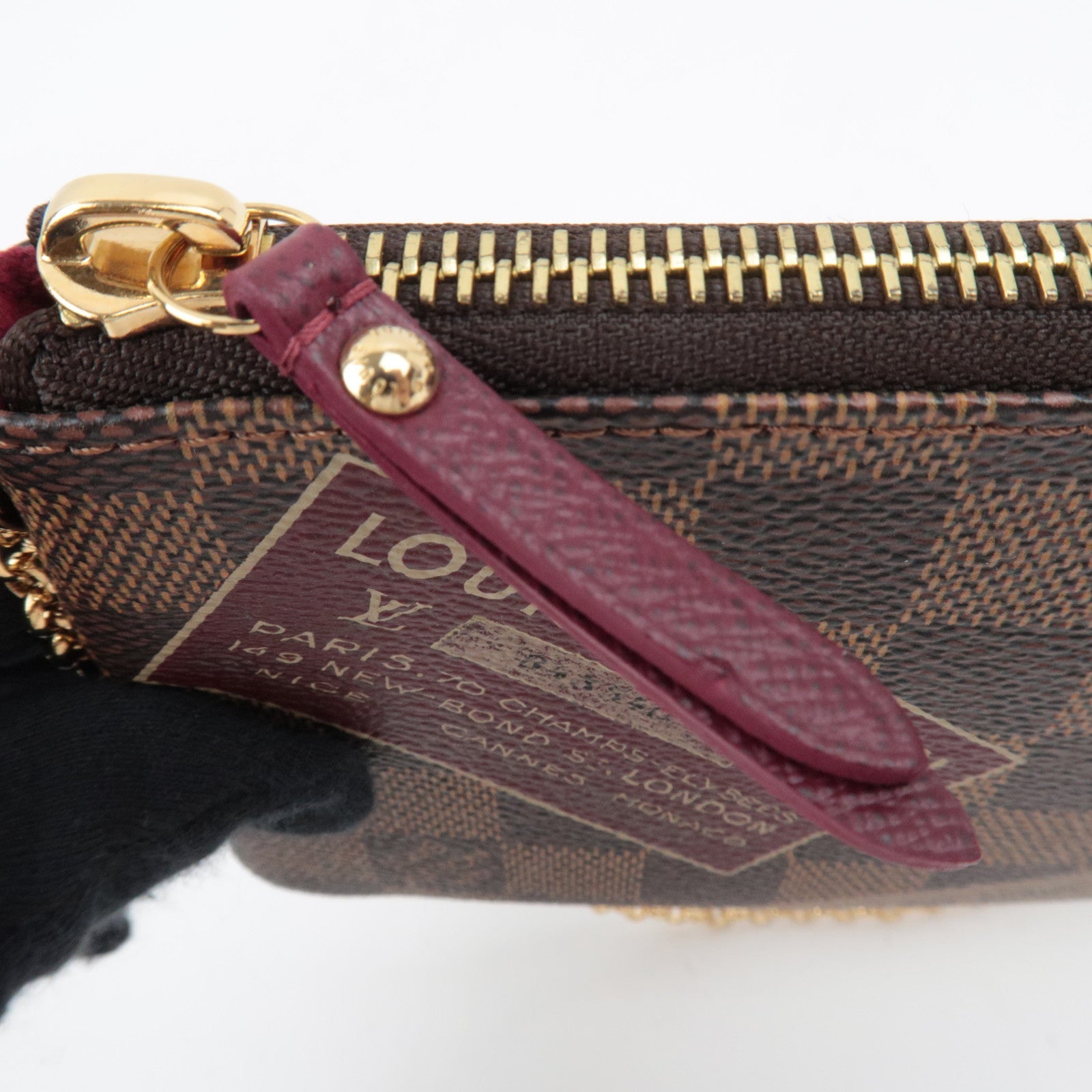 Louis Vuitton Label Collection Damier Pochette Milla MM Mini Bag N63080 AA2069 *Dust bag