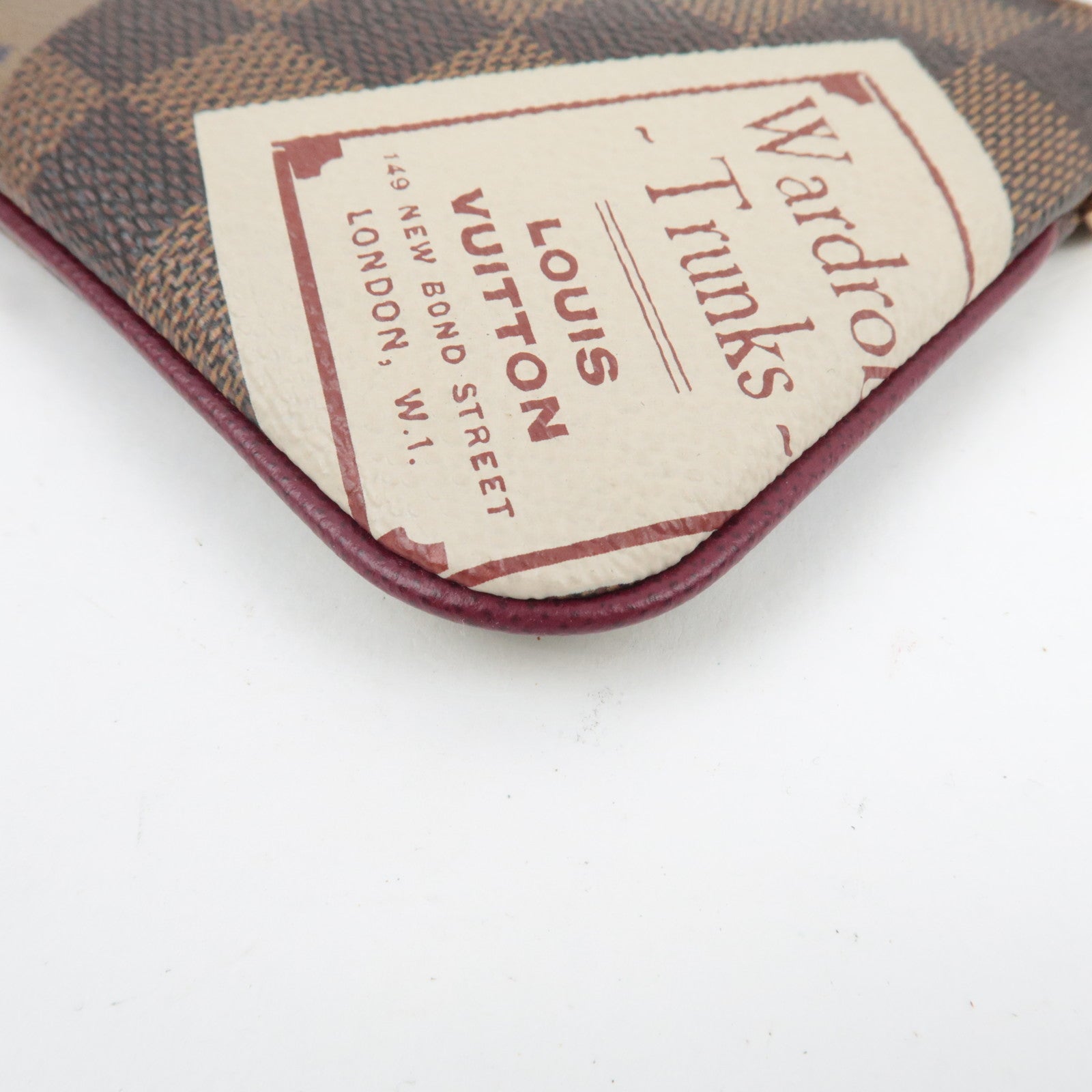 Louis Vuitton Label Collection Damier Pochette Milla MM Mini Bag N63080 AA2069 *Dust bag