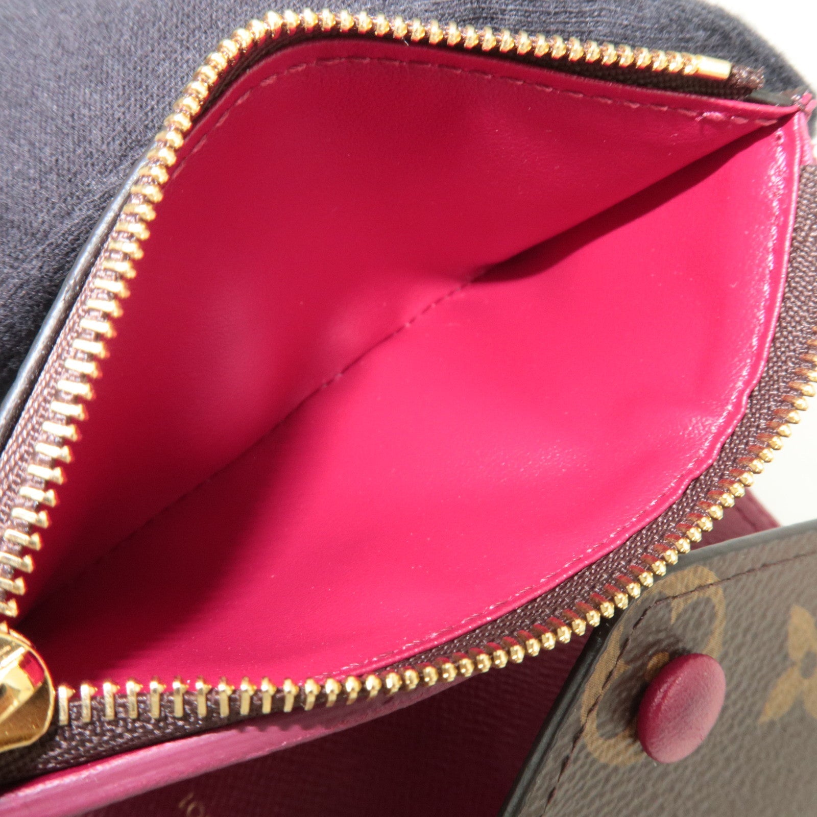 Louis Vuitton Monogram Portefeuille Victorine Fuchsia M41938 NZ2199