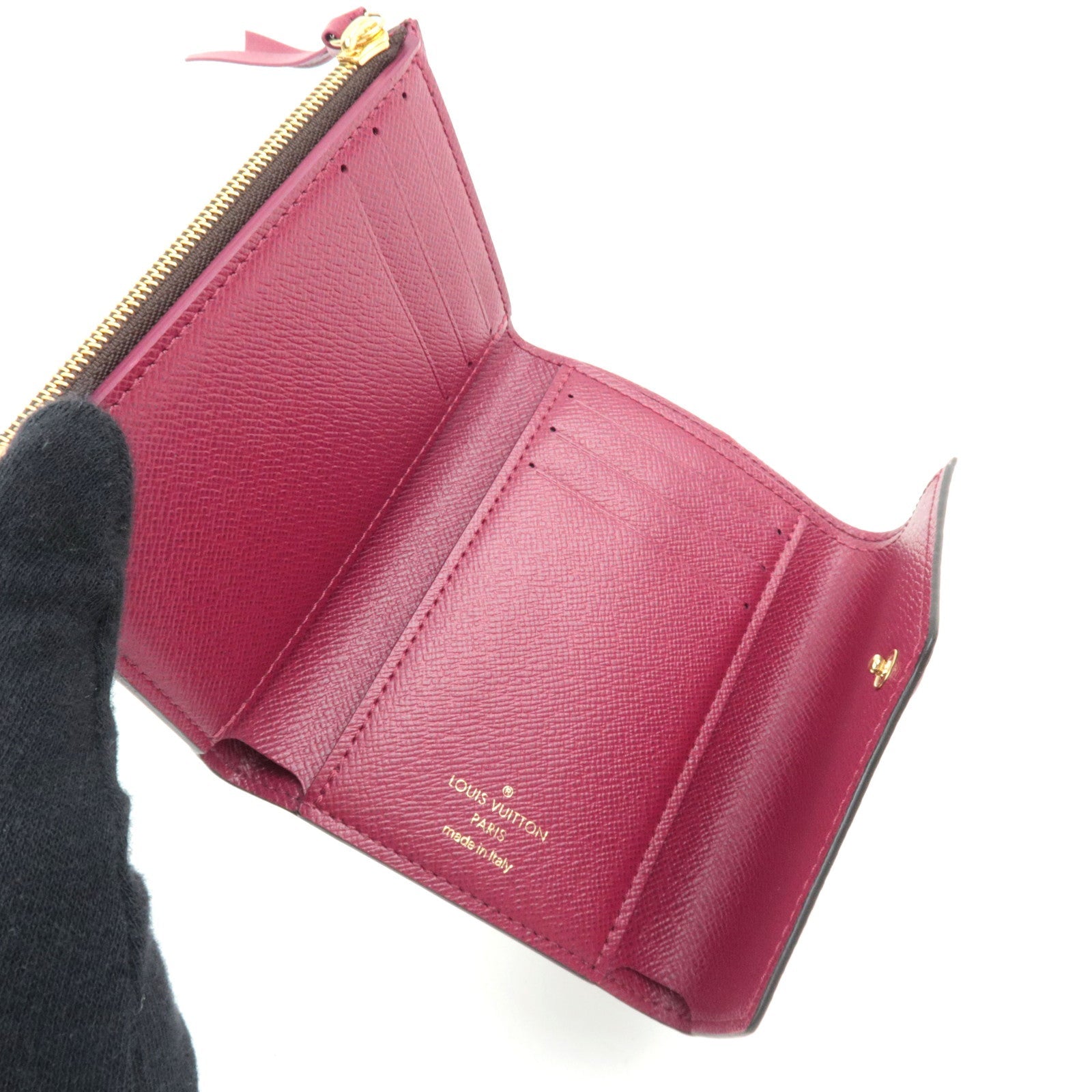 Louis Vuitton Monogram Portefeuille Victorine Fuchsia M41938 NZ2199