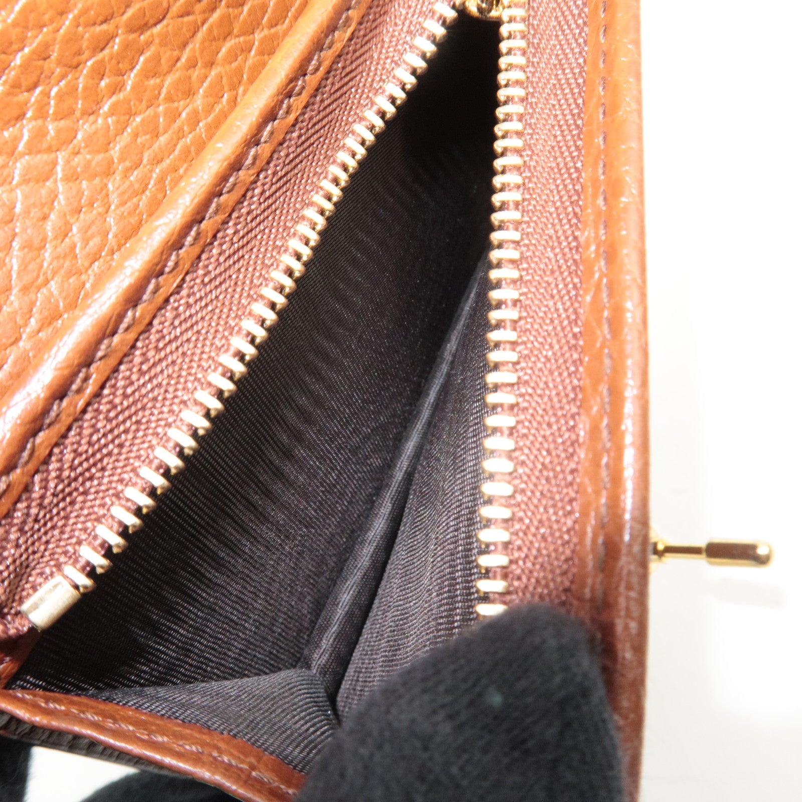 GUCCI Jackie 1961 Bifold Wallet GG Denim Leather Navy 645536 *Box, Dust bag