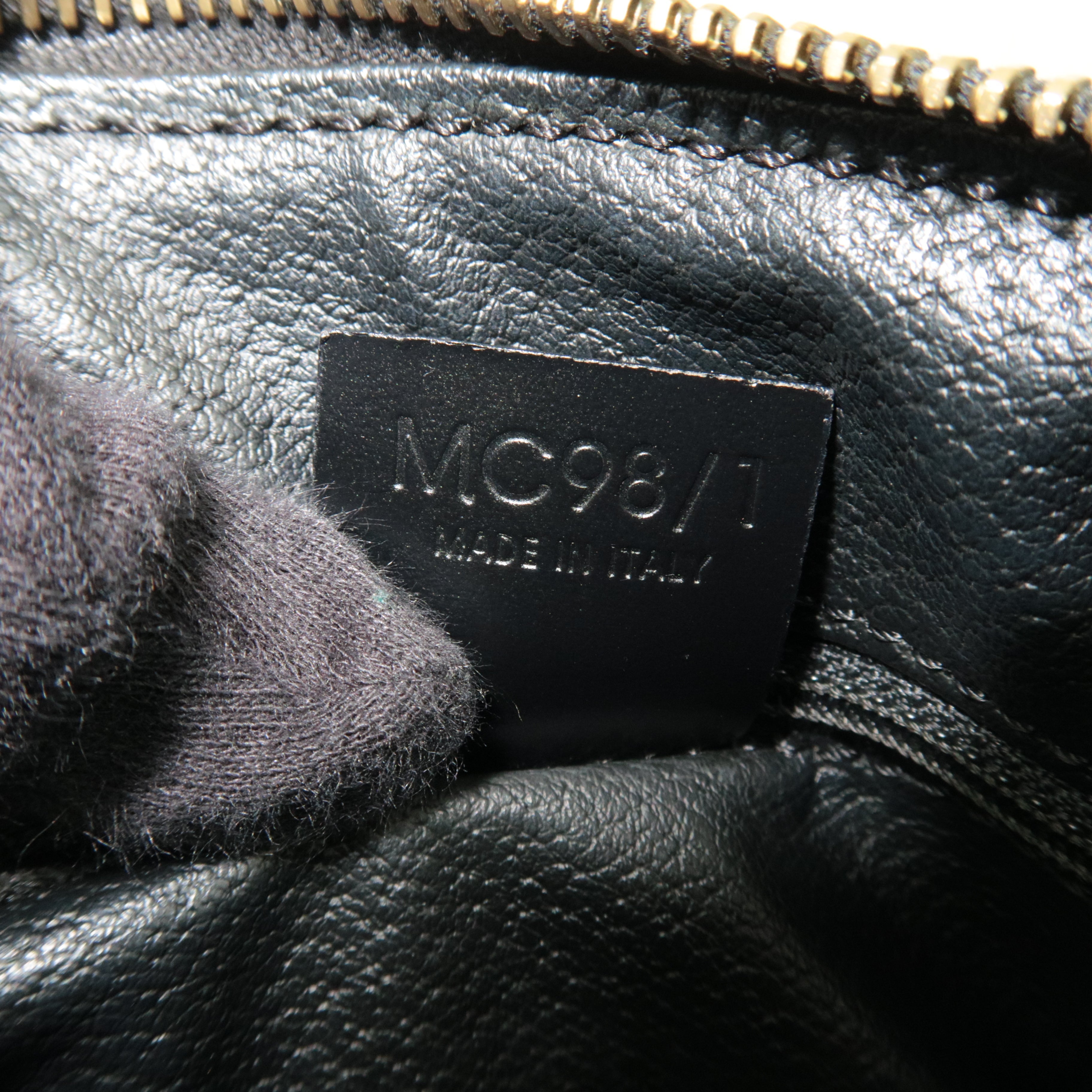 CELINE Macadam Boston Bag PVC Leather Black Brown