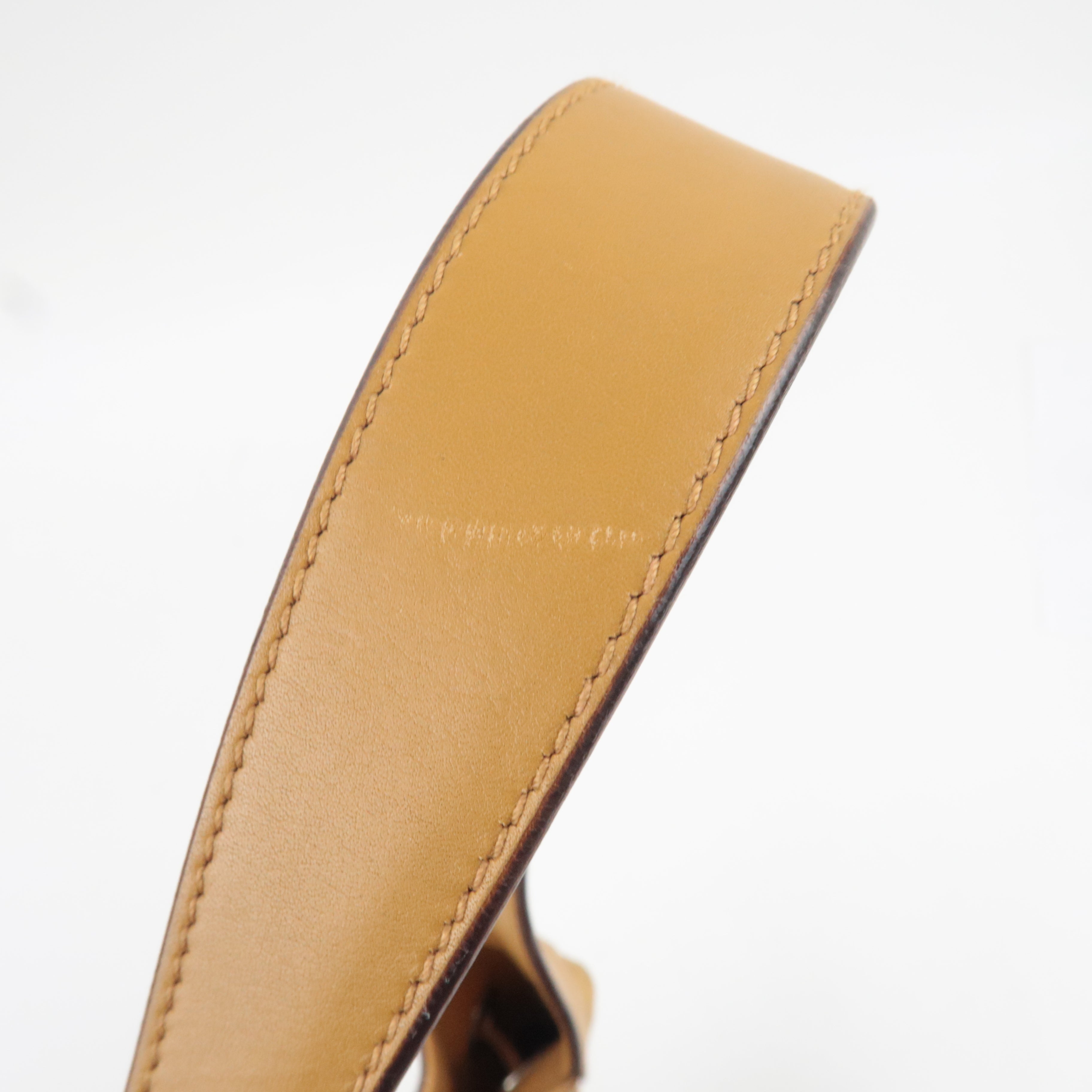 GUCCI Drawstring One Shoulder Bag Suede Leather Light Brown 001.4030 *Dust bag