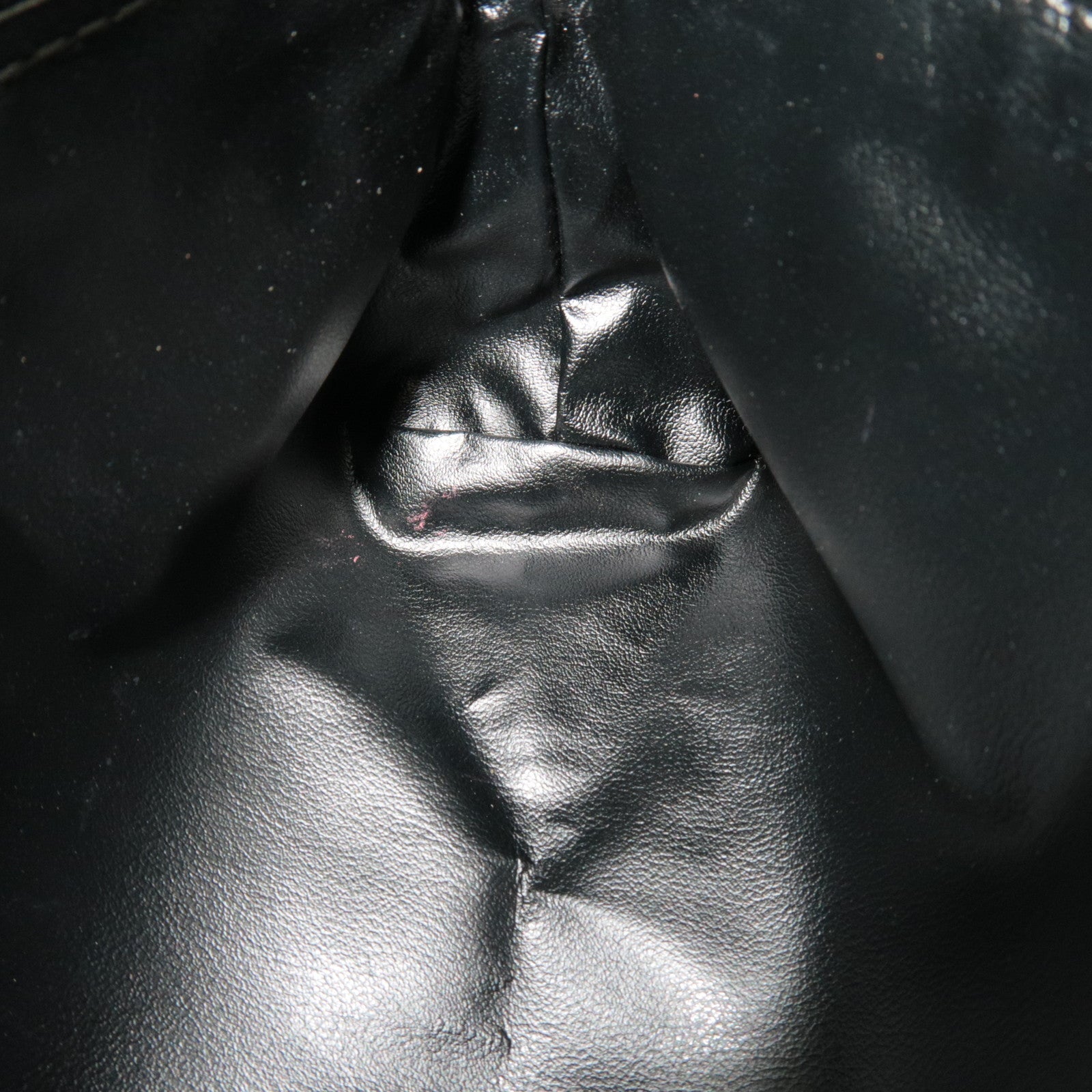 FENDI Zucca Small Cosmetic Pouch Canvas Leather Black 7N0037 *Dust bag