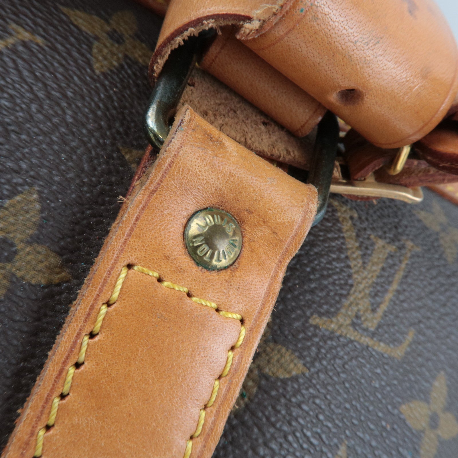 Louis Vuitton Monogram Sac Souple 45 Travel Bag M41624 844 *Name tag, Poignet