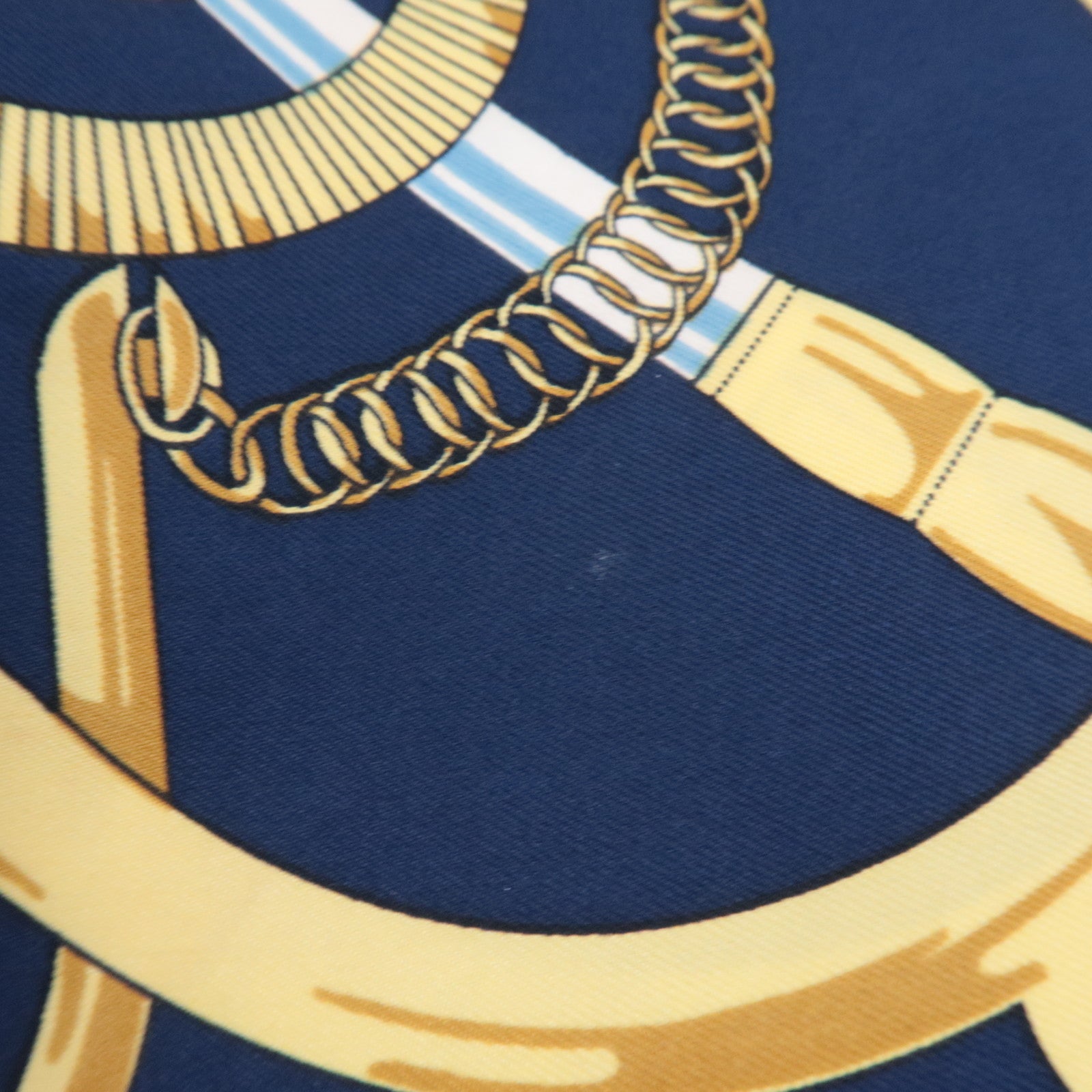 HERMES Carre 90 Scarf Eperon d'or 100% Silk *Red Navy