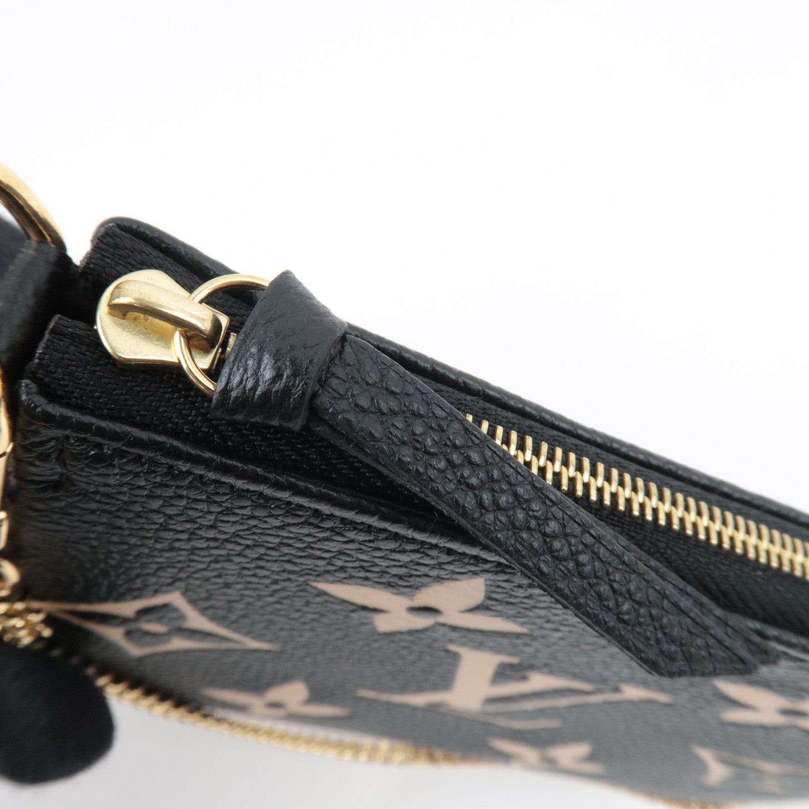 Louis Vuitton Bicolor Monogram Empreinte Mini Pochette Accessoires Noir M80732 RFID *Box, Dust bag