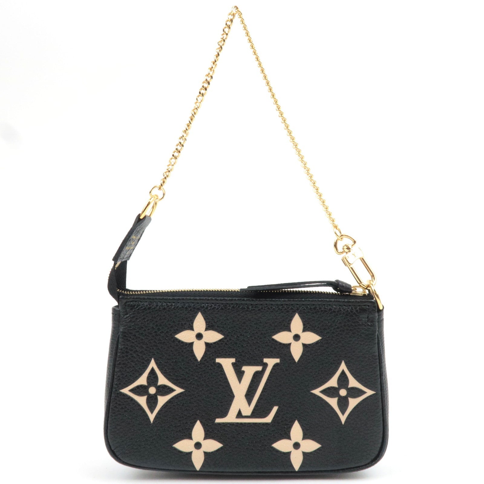 Louis Vuitton Bicolor Monogram Empreinte Mini Pochette Accessoires Noir M80732 RFID *Box, Dust bag