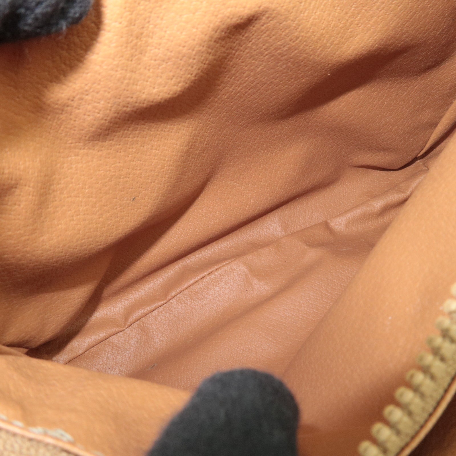 CELINE Macadam Shoulder Bag PVC Leather Brown