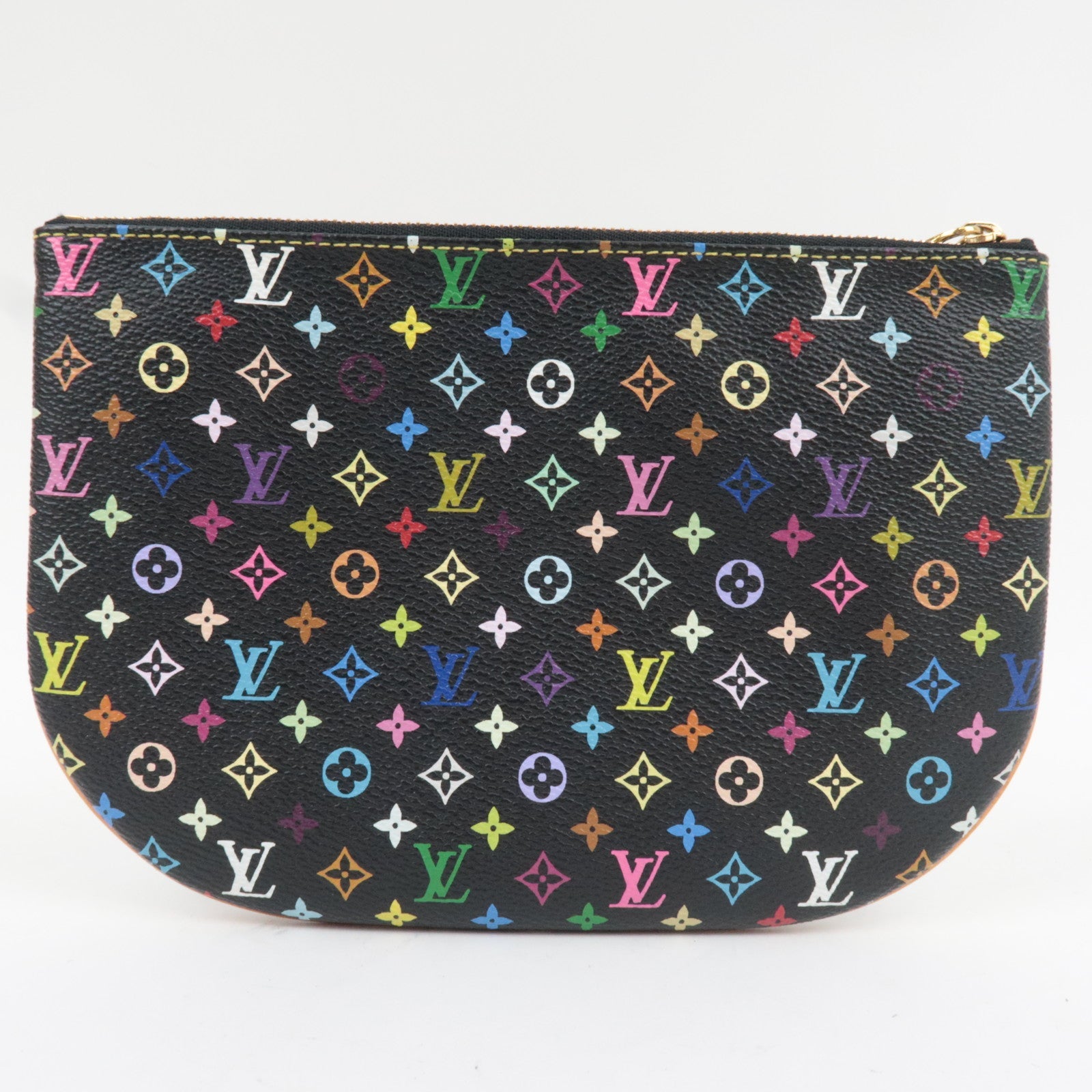 Louis Vuitton Monogram Multicolor Pochette GM Pouch Noir M60030 MI0066
