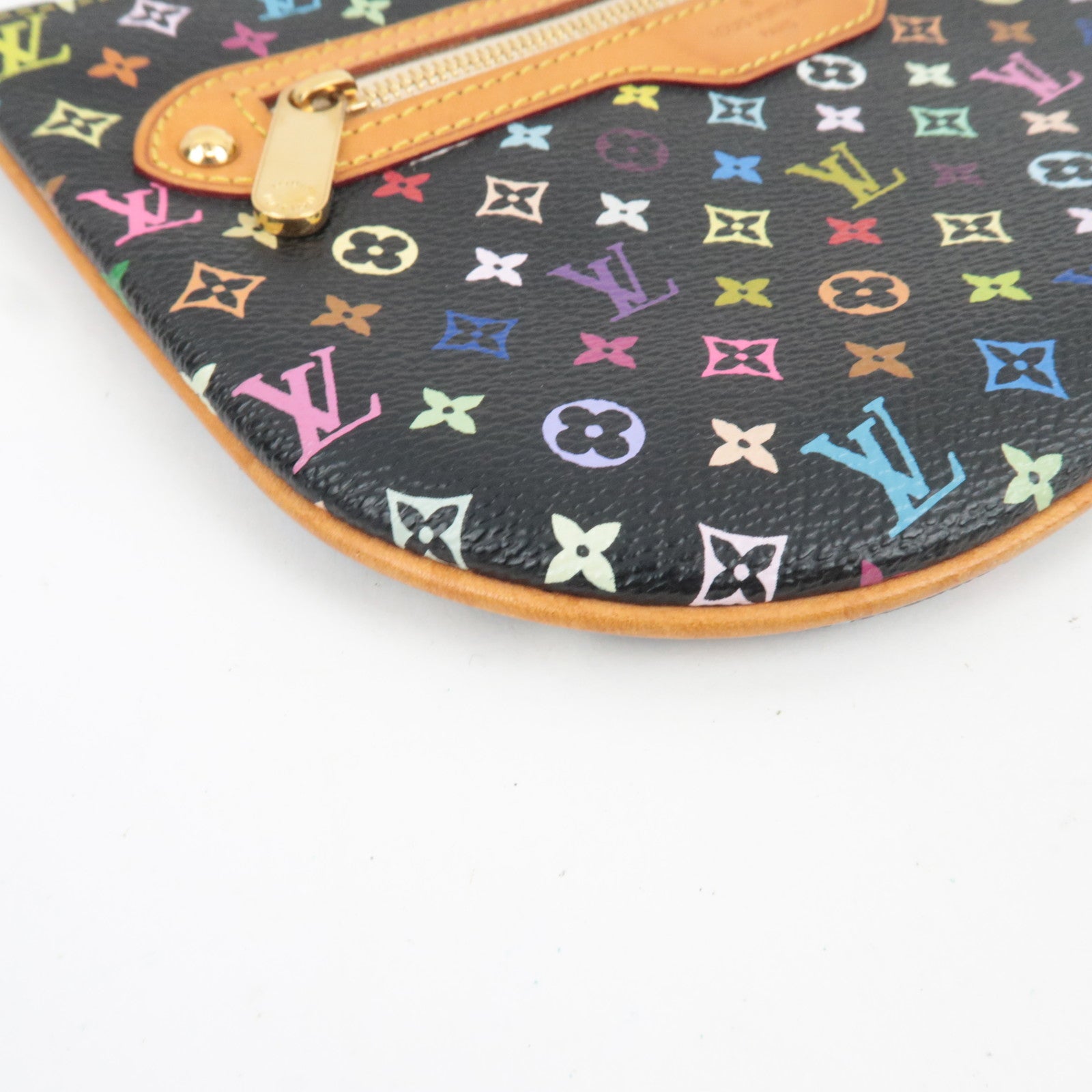 Louis Vuitton Monogram Multicolor Pochette GM Pouch Noir M60030 MI0066