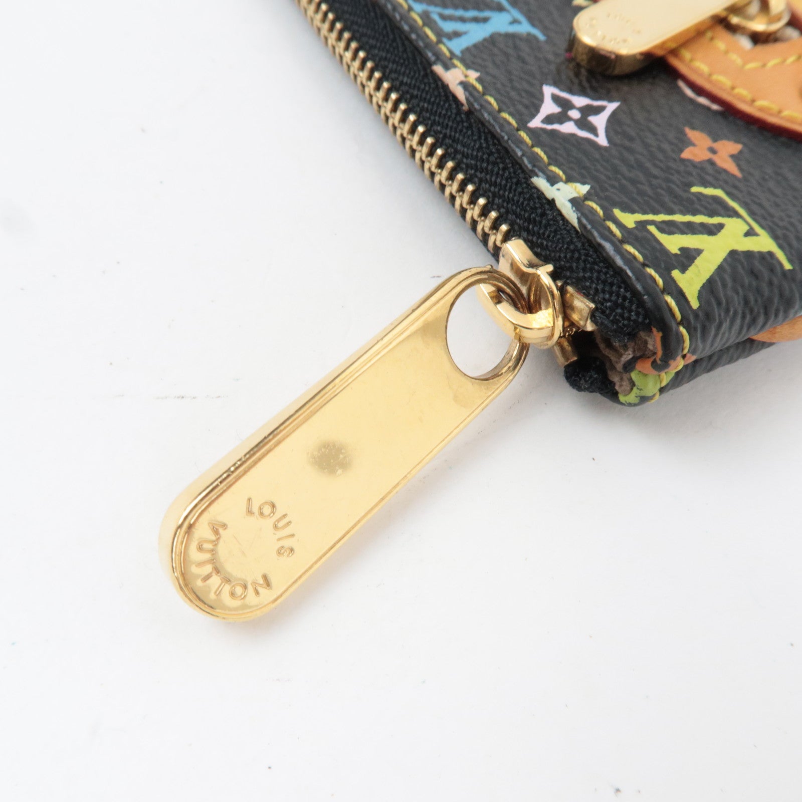 Louis Vuitton Monogram Multicolor Pochette GM Pouch Noir M60030 MI0066