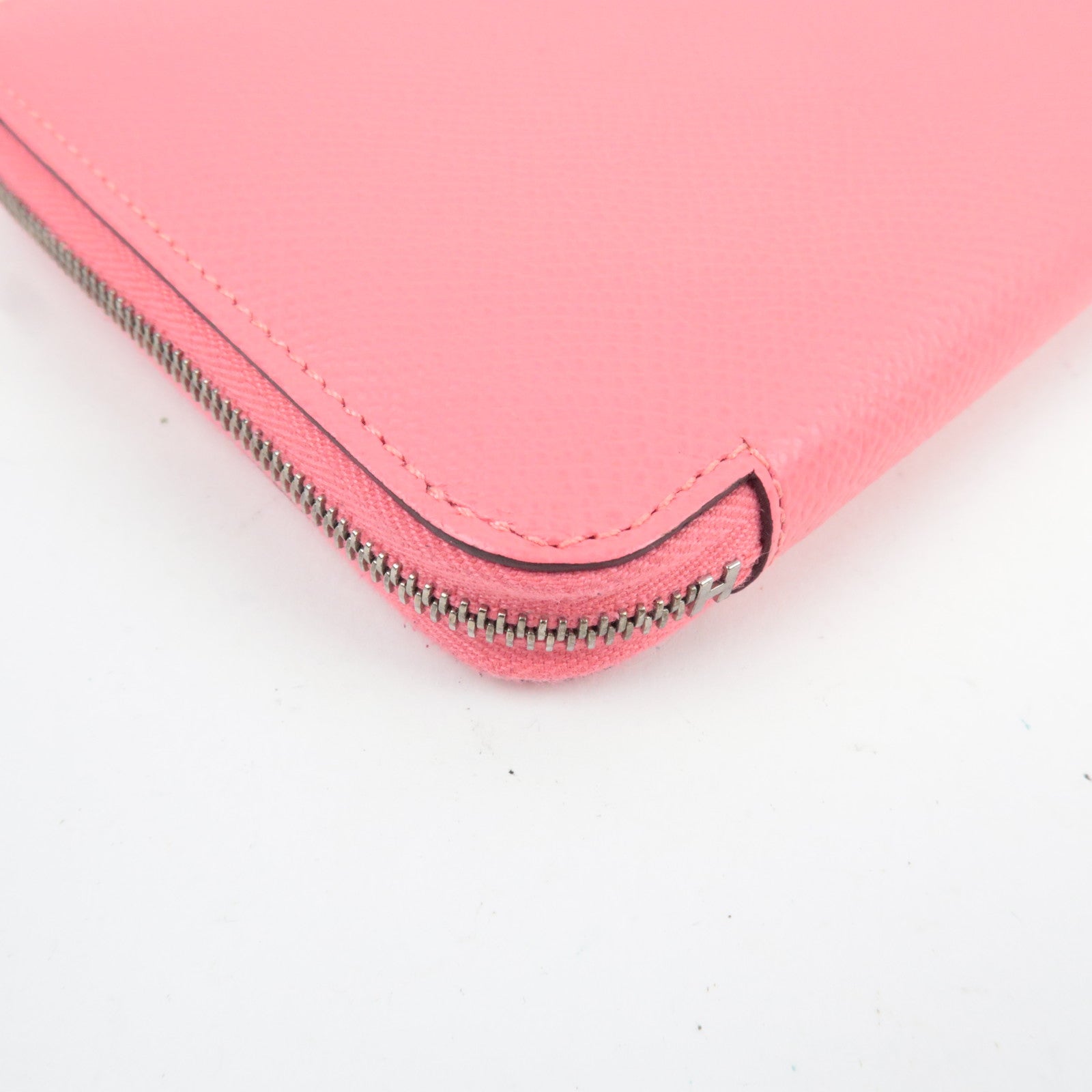 HERMES Azap Long Wallet Y Stamp (2020) Veau Epsom Pink Silver HDW